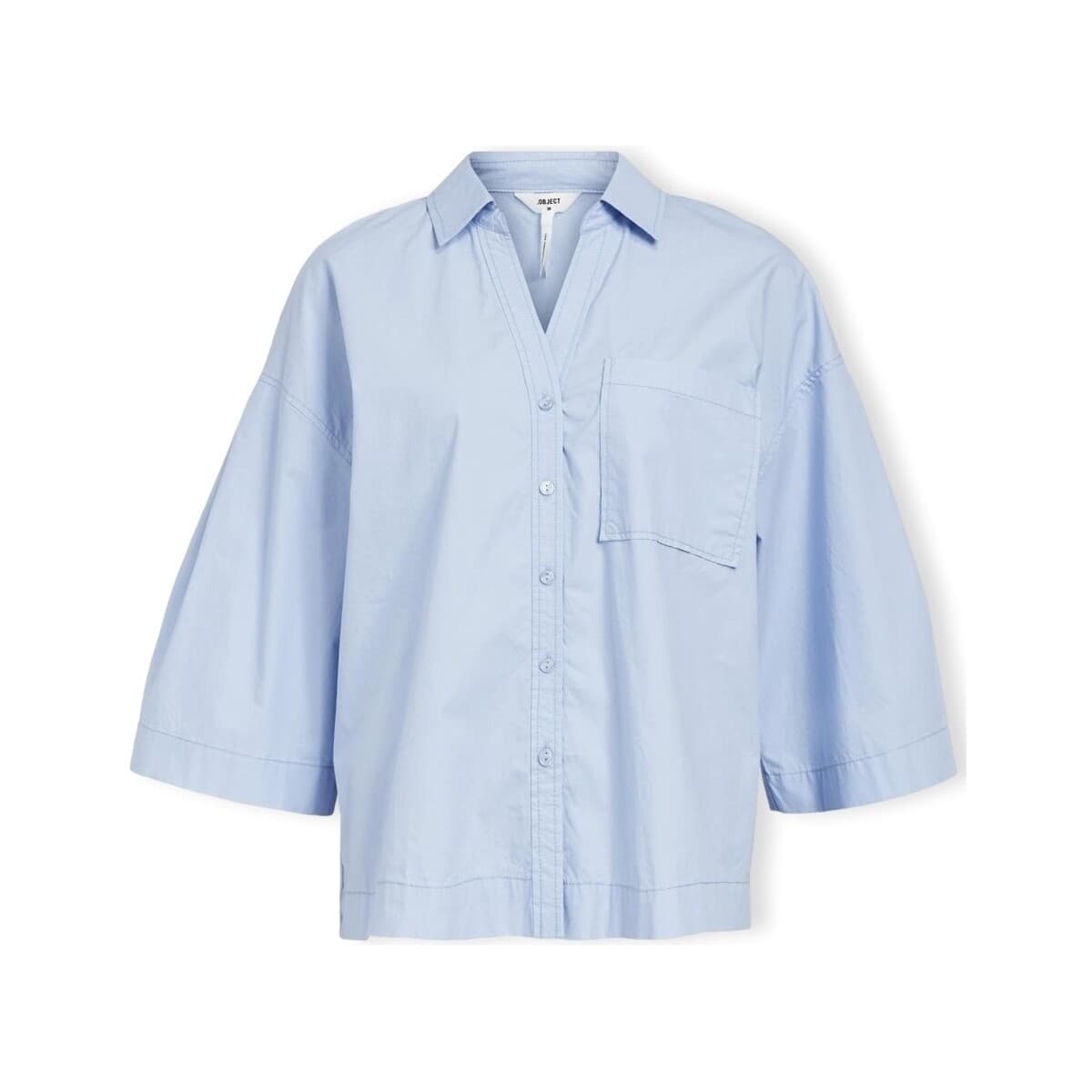 Μπλούζα Object Demi Shirt 3/4 - Brunnera Blue