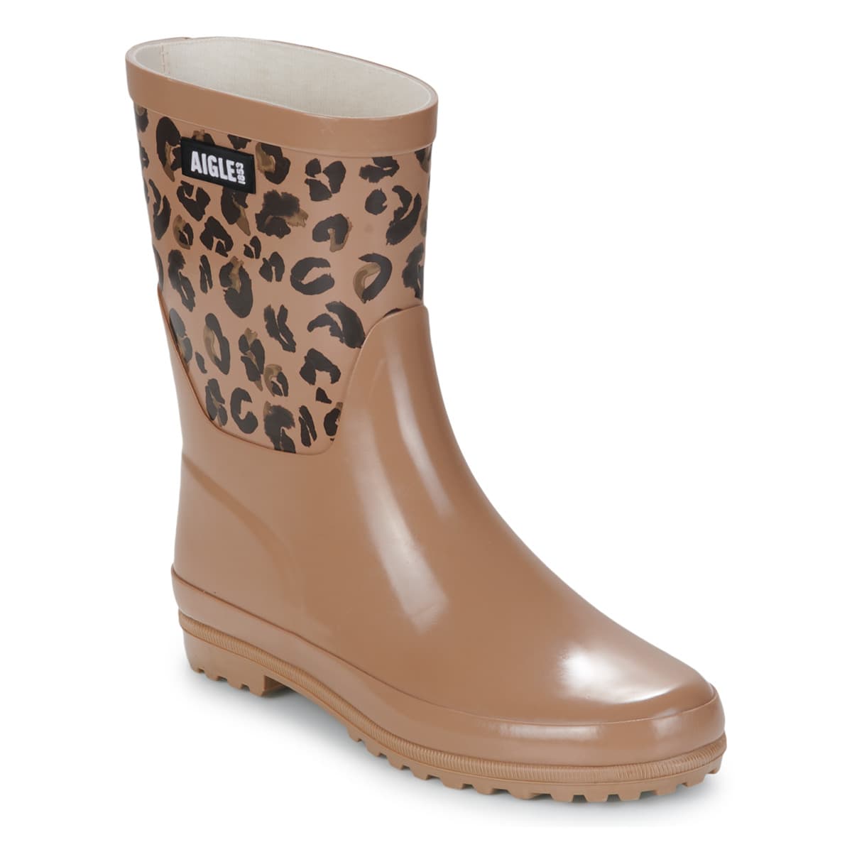 Women's Wellington Boots Aigle Brown