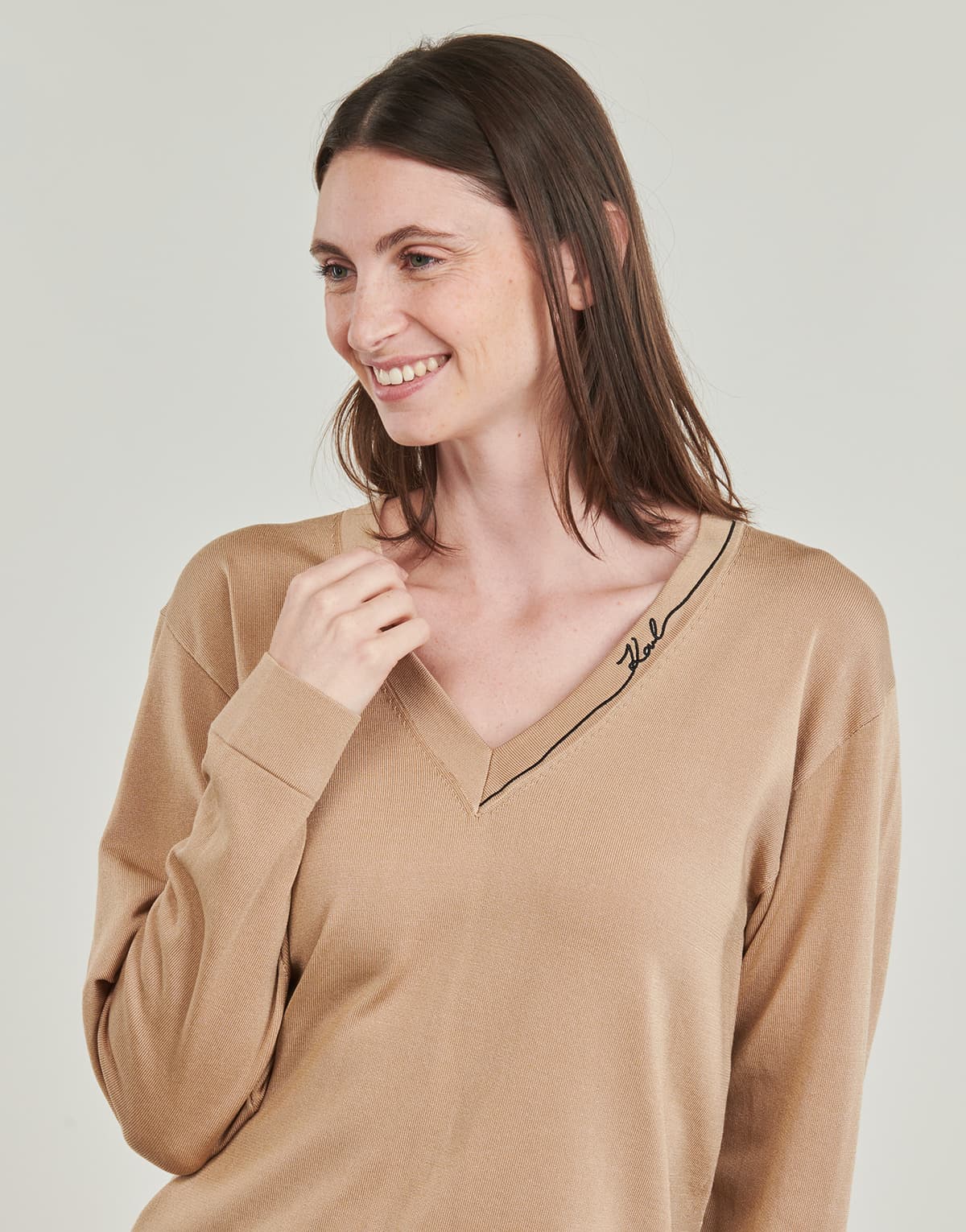 Women's Sweaters Karl Lagerfeld Beige