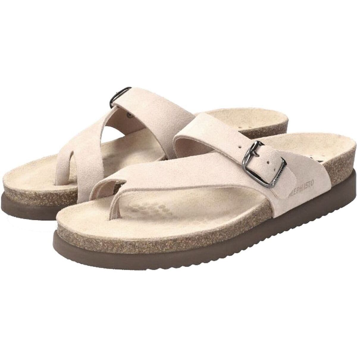Women's Flip Flops Mephisto Beige