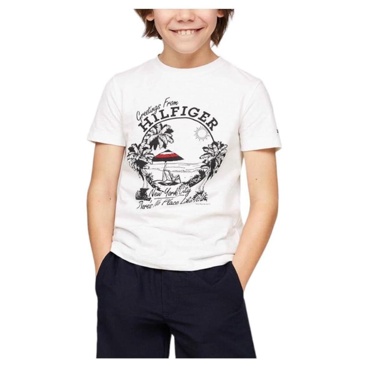 Boys' T-Shirts Tommy Hilfiger White