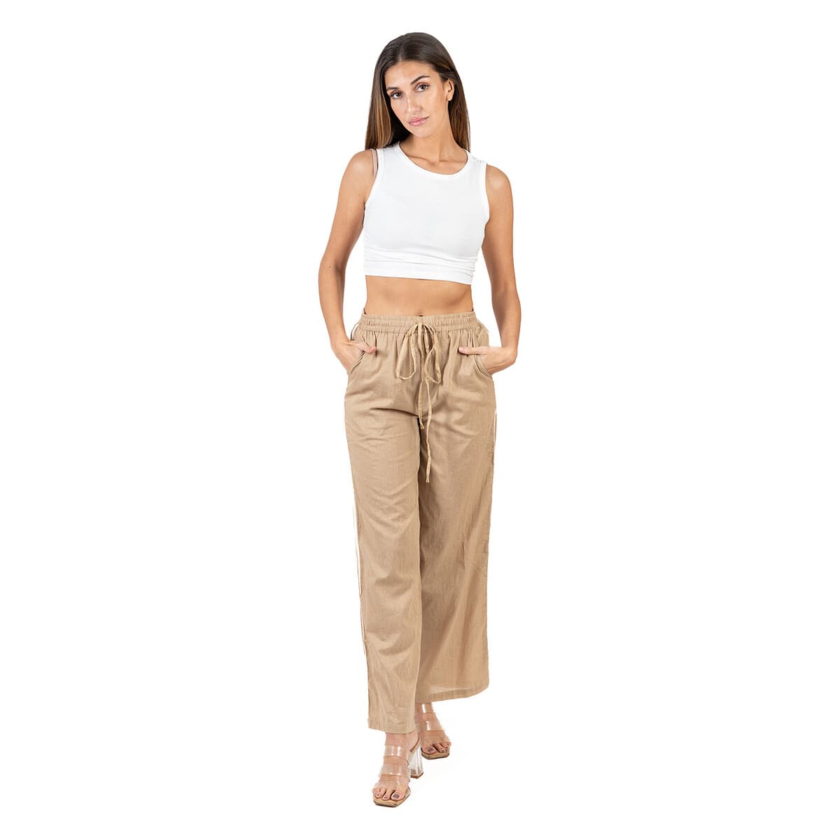 Women's Pants Isla Bonita By Sigris Beige