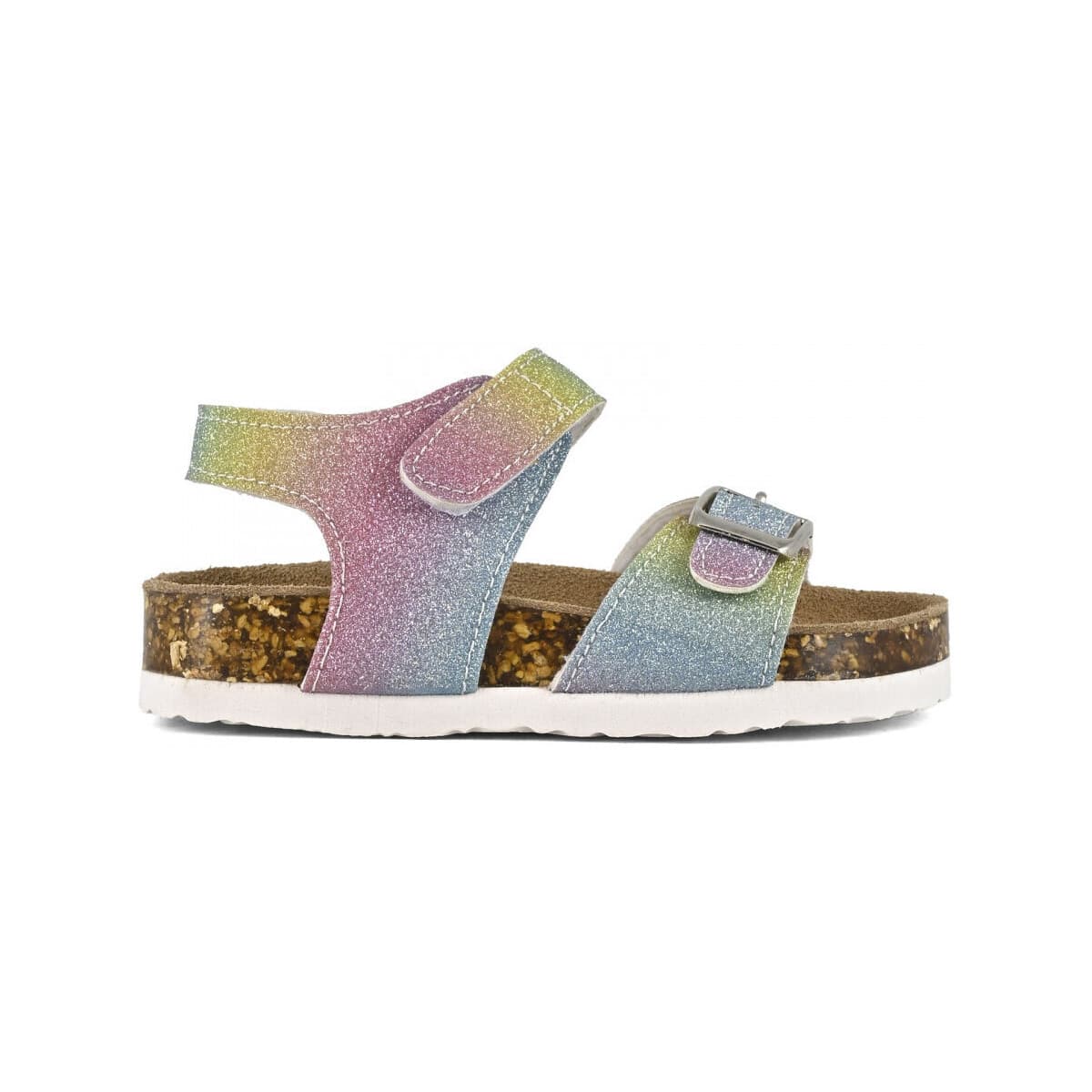 Σανδάλια χωρίς τακούνι Colors of California Bio sandal microglitter