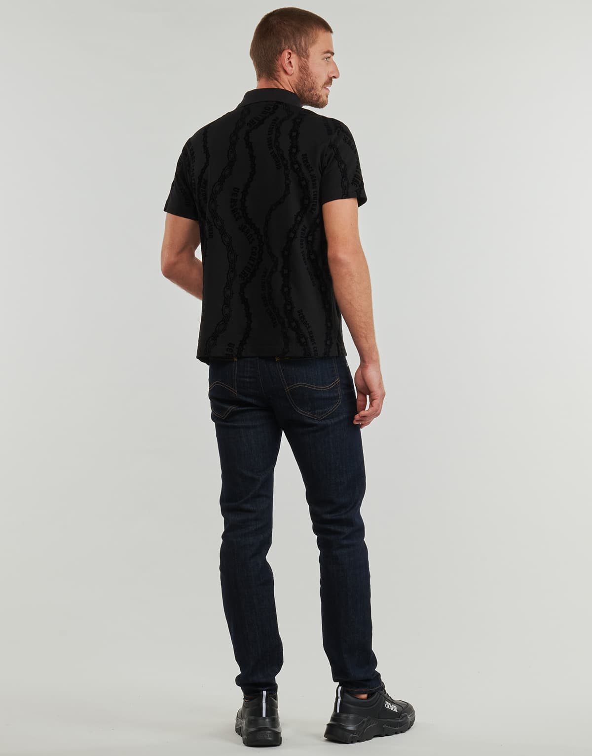 Men's Polo Shirts Versace Jeans Couture Black