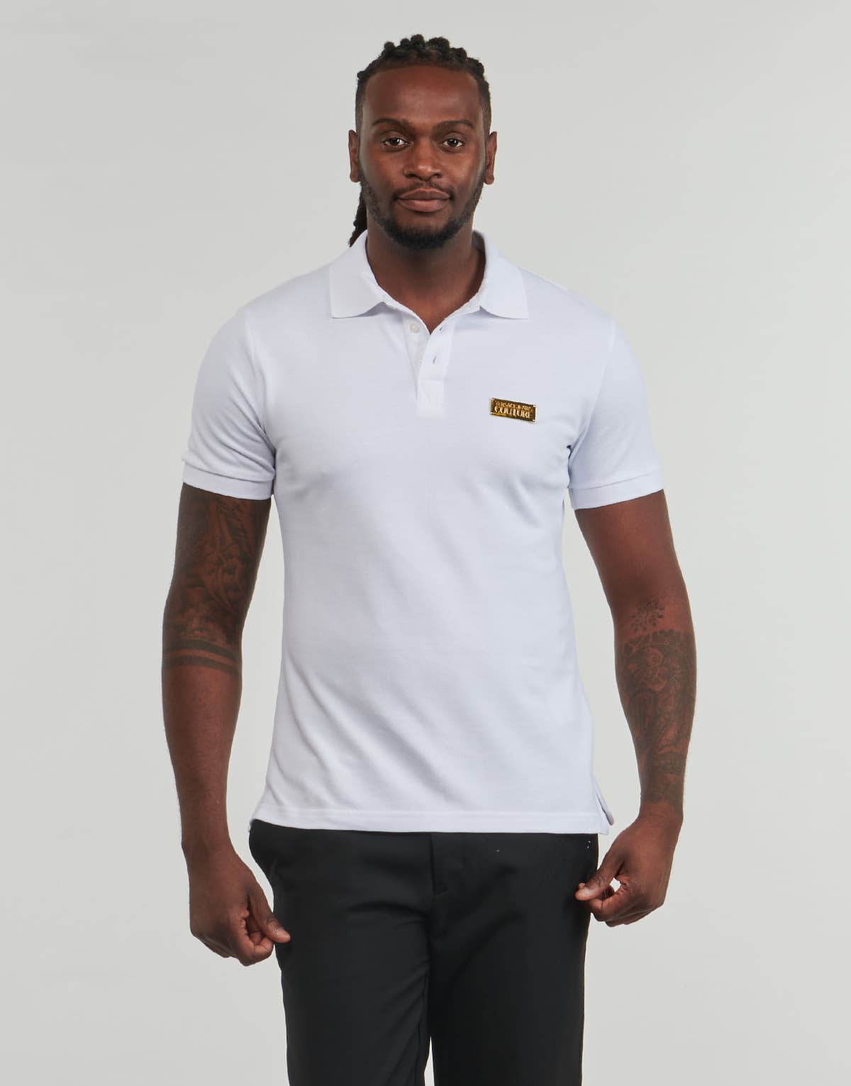 Men's Polo Shirts Versace Jeans Couture White