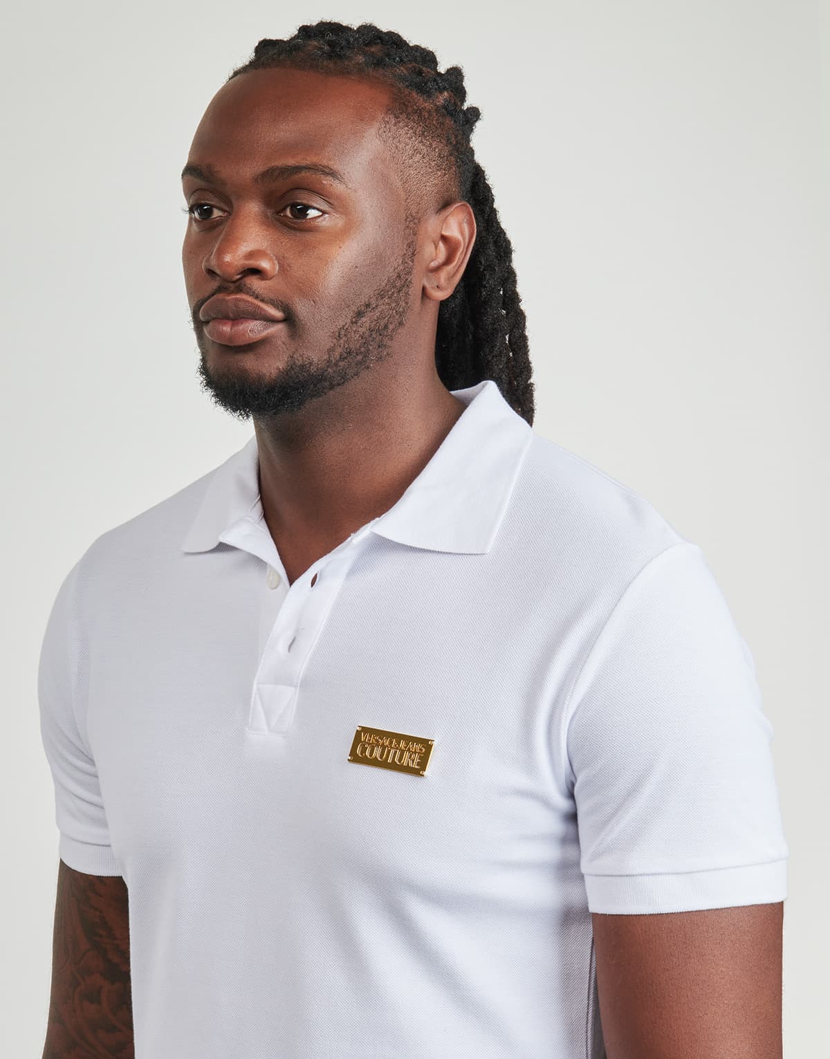 Men's Polo Shirts Versace Jeans Couture White