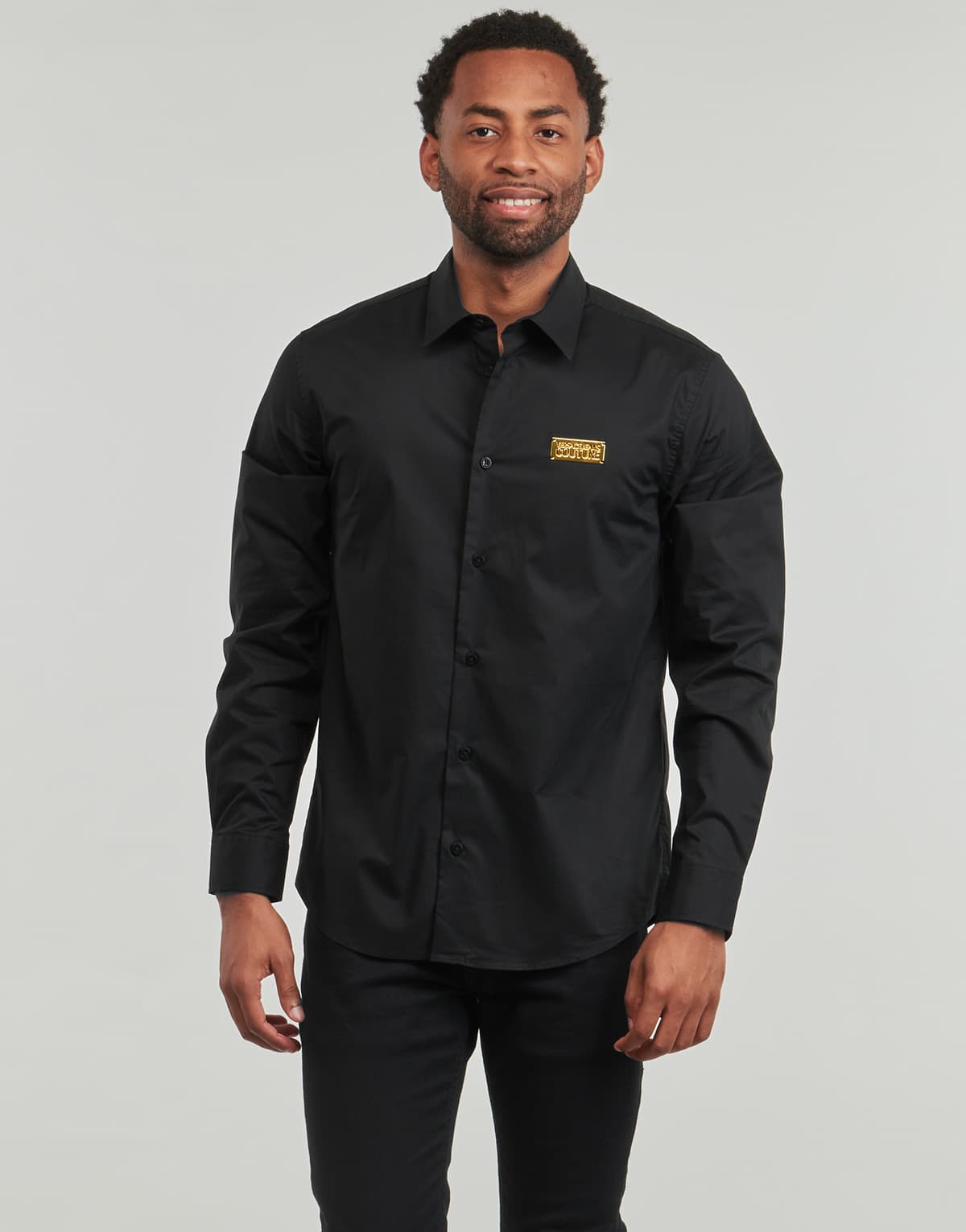 Men's Shirts Versace Jeans Couture Black