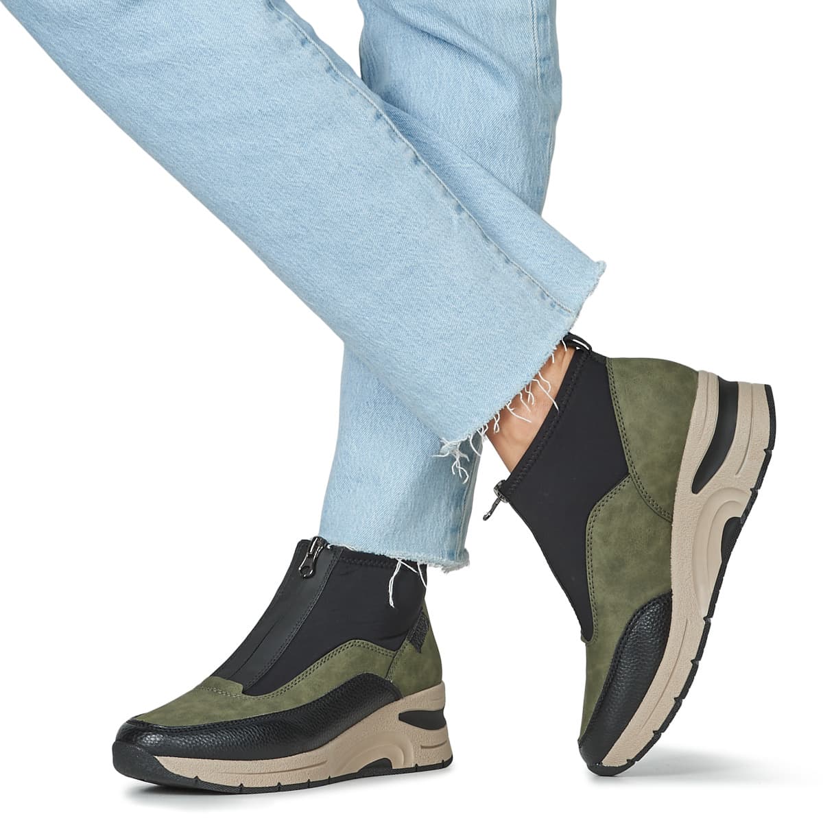 Women's Sneakers Rieker Green