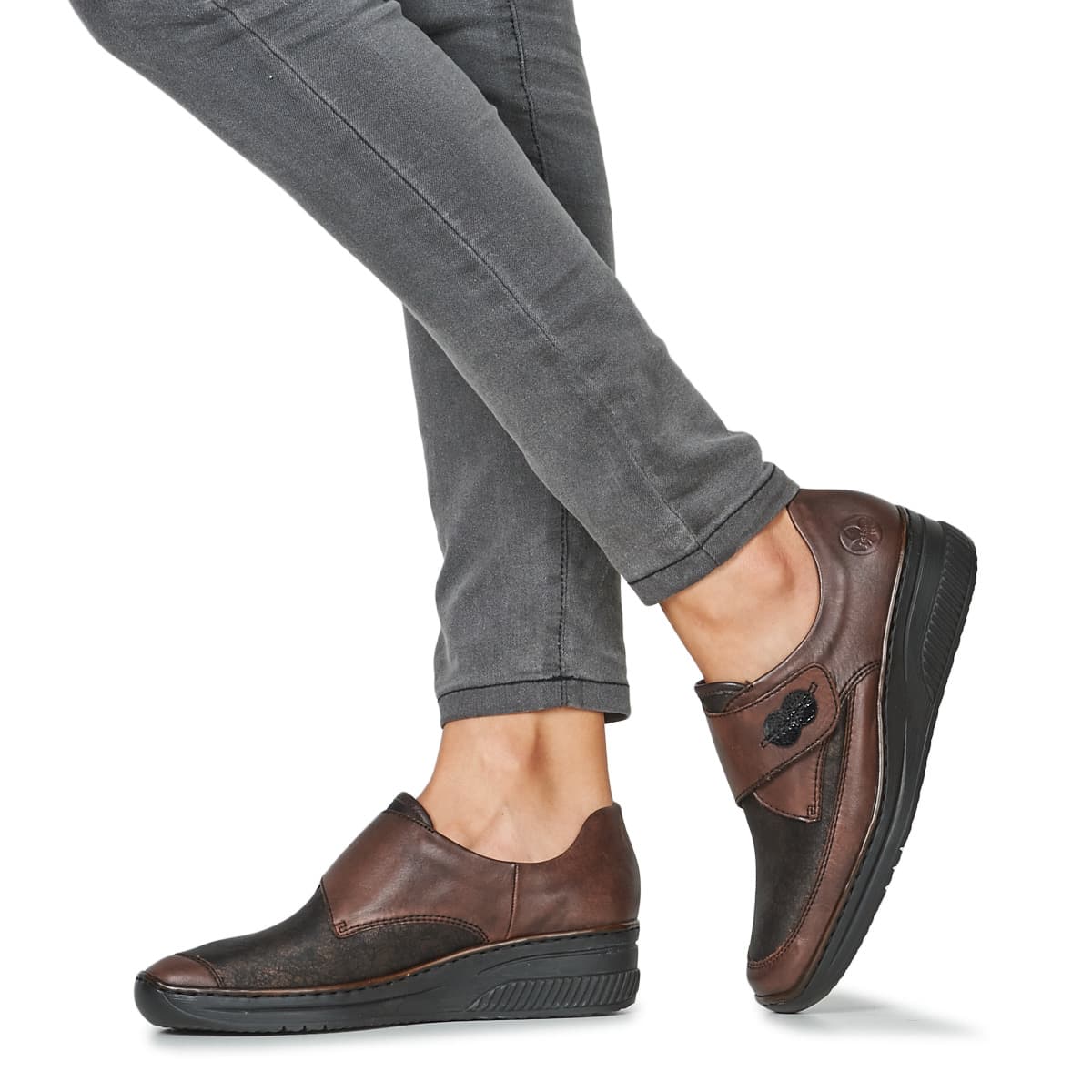 Women's Derby Shoes Rieker Brown