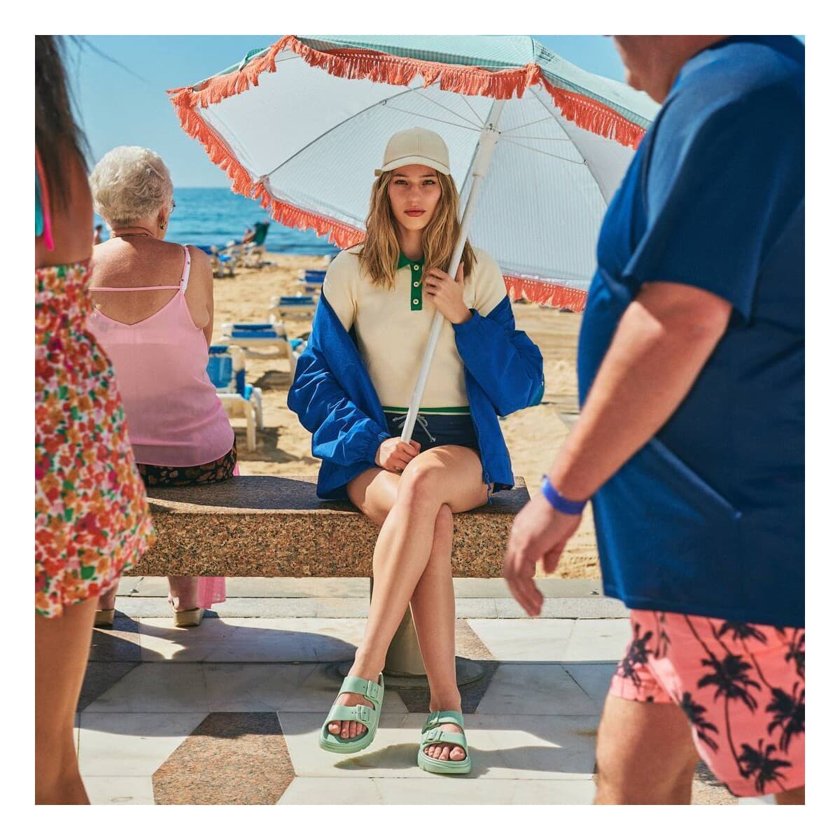 Women's Flip Flops Xti Green