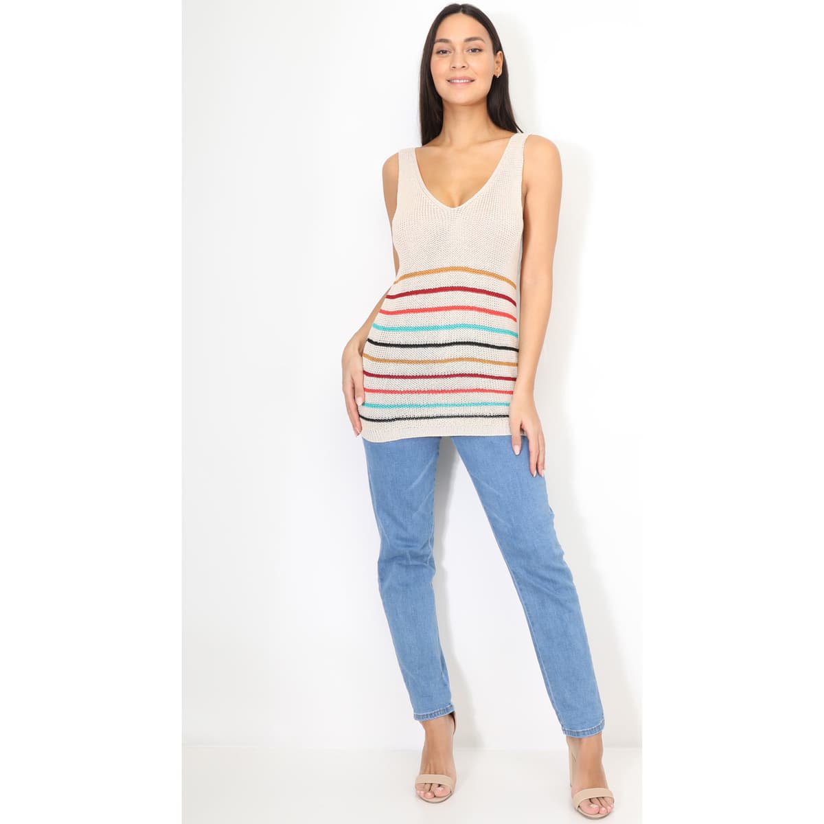 Women's T-Shirts La Modeuse Beige