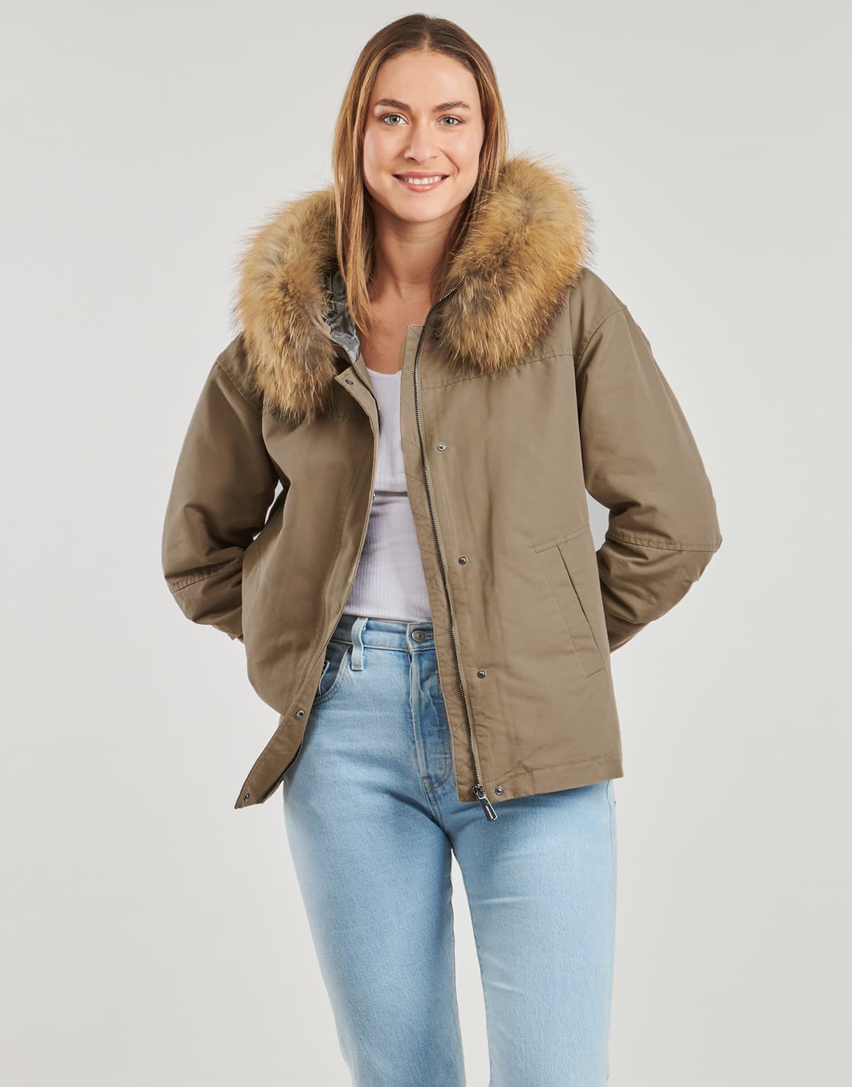 Women's Parkas Oakwood Beige