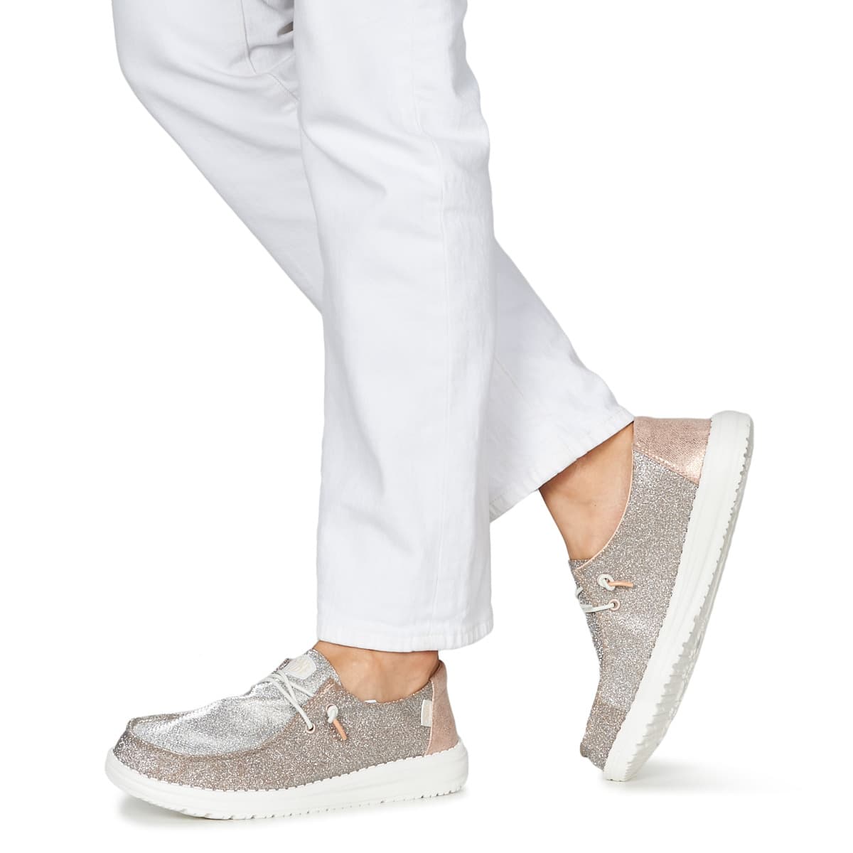 Women's Loafers HEYDUDE Silver