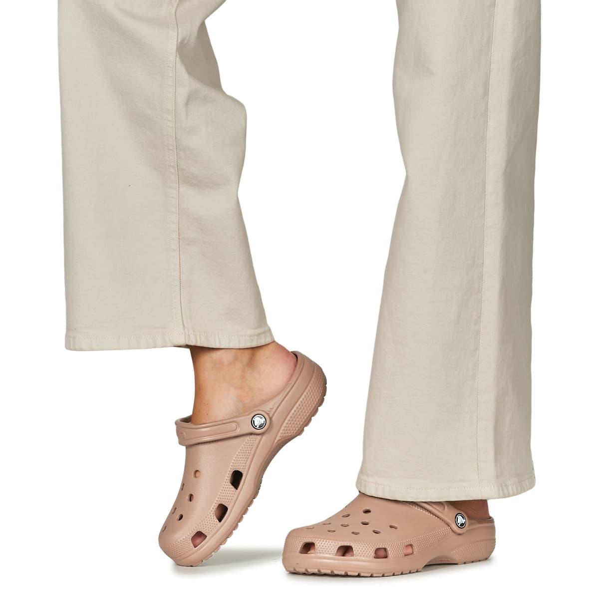 Women's Flip Flops Crocs Beige