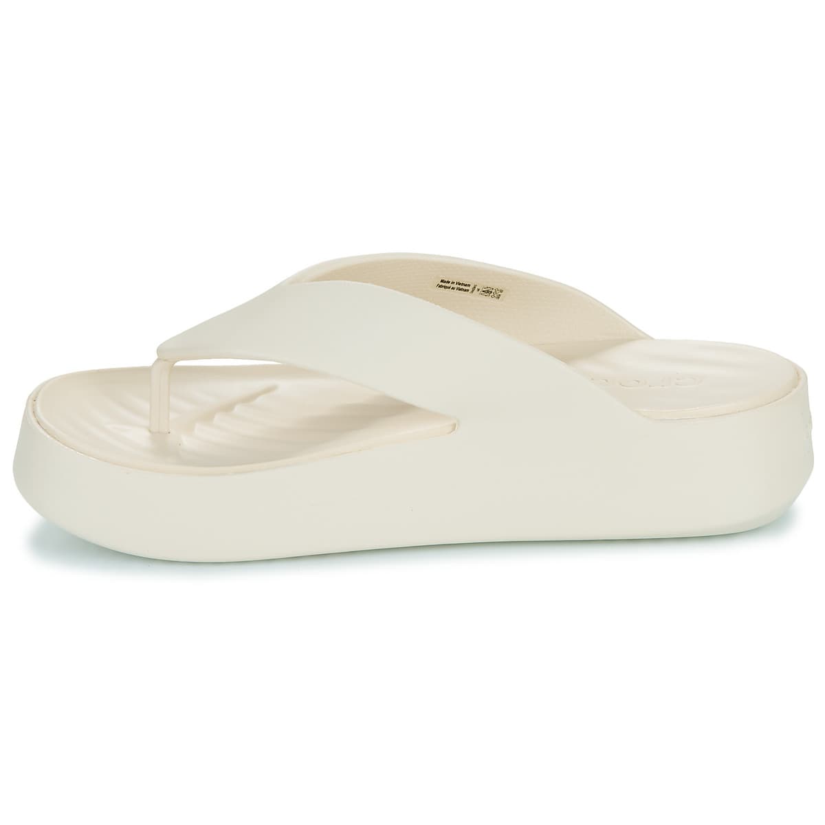 Women's Flip Flops Crocs Beige