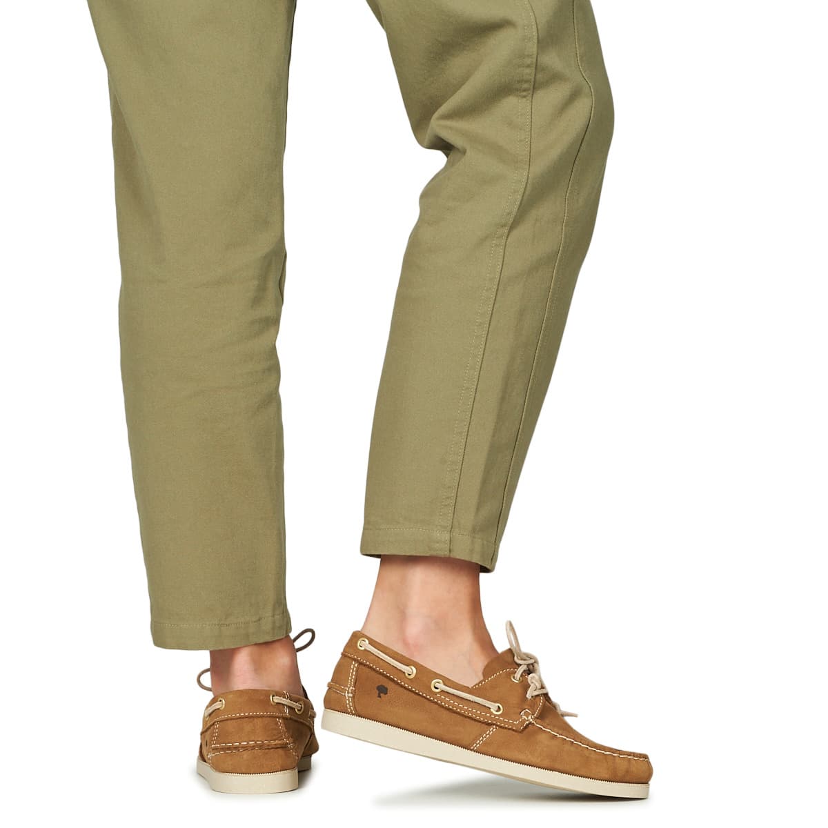 Women's Loafers Dream in Green Brown