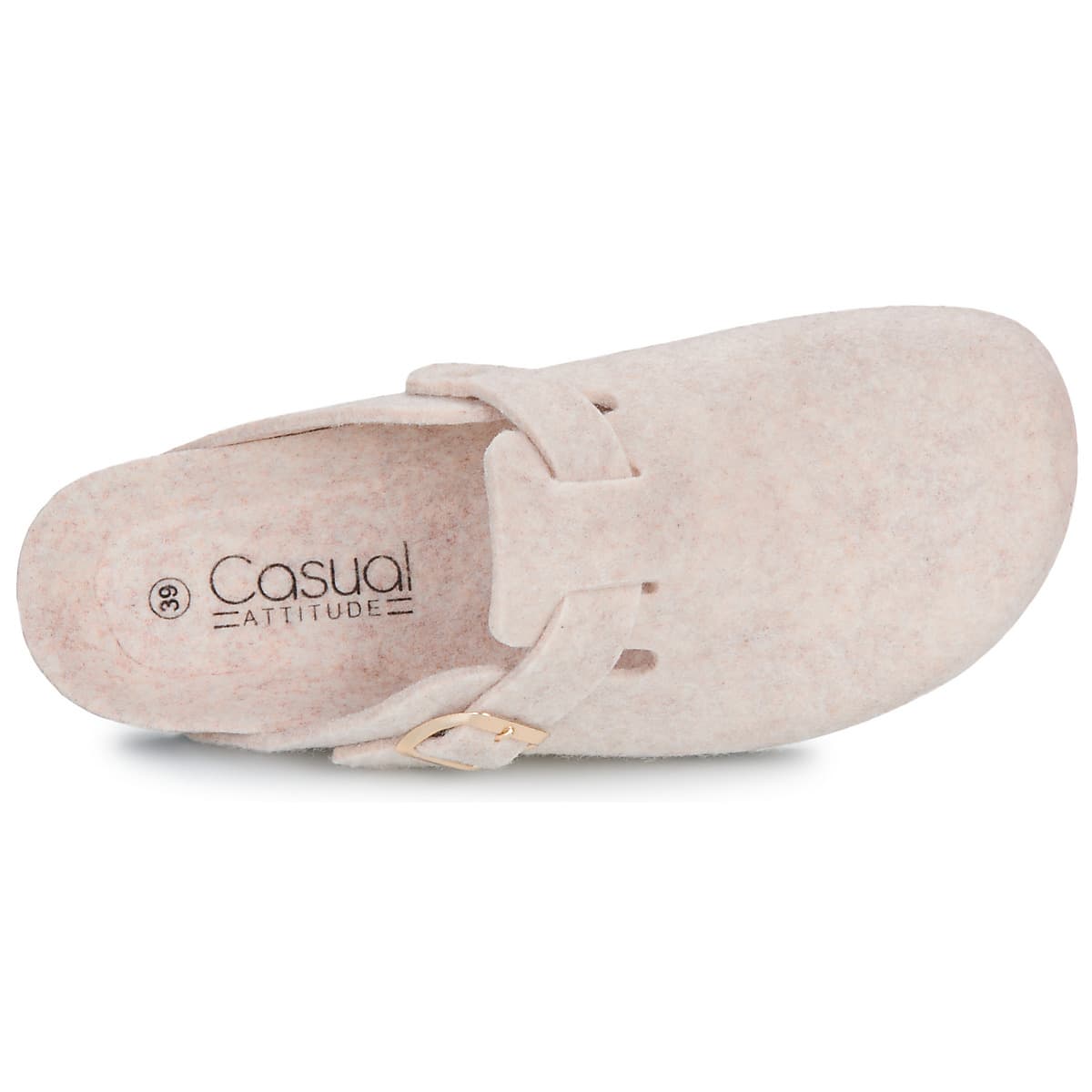 Women's House Slippers Casual Attitude Beige
