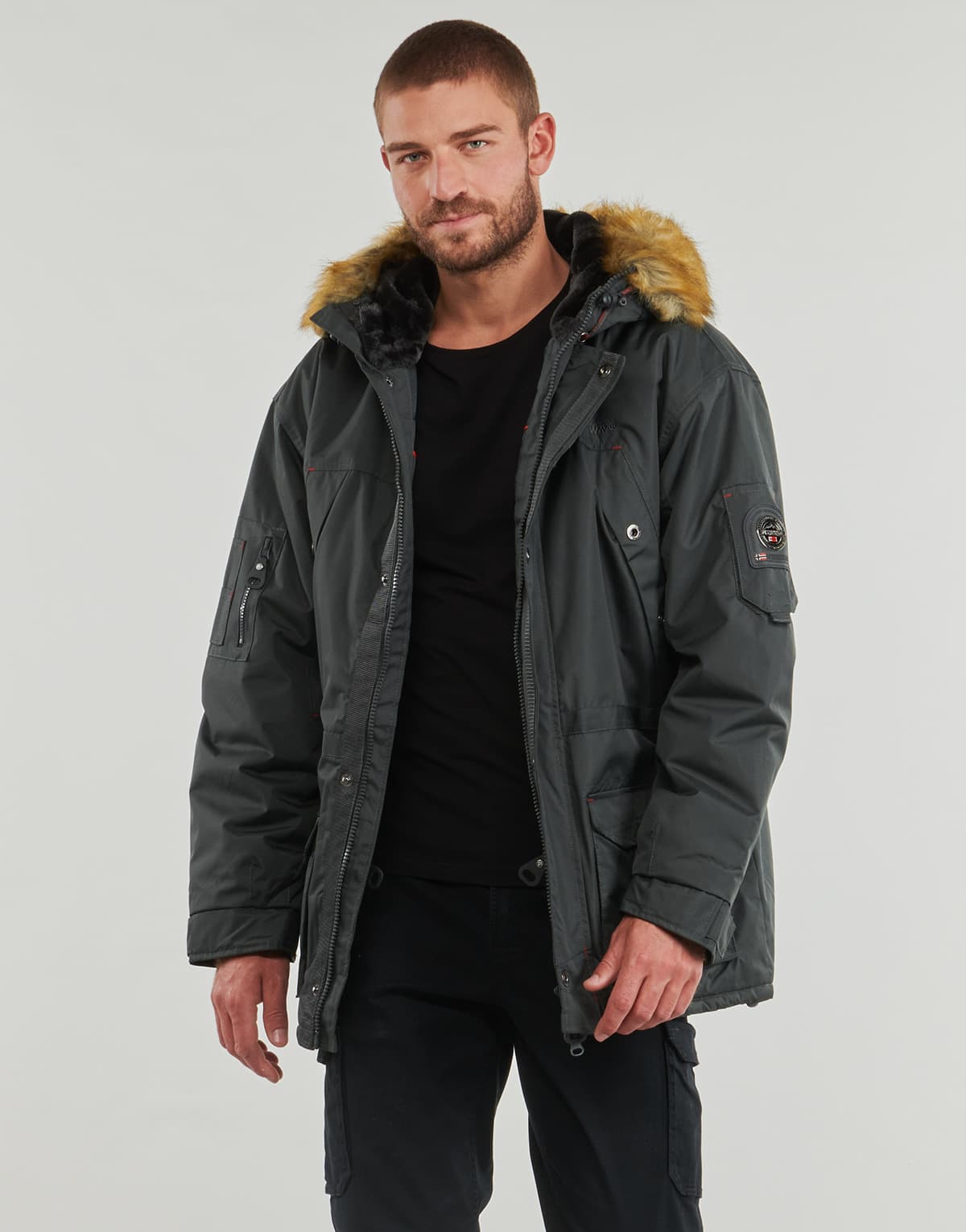 Men's Parkas Geographical Norway Gray