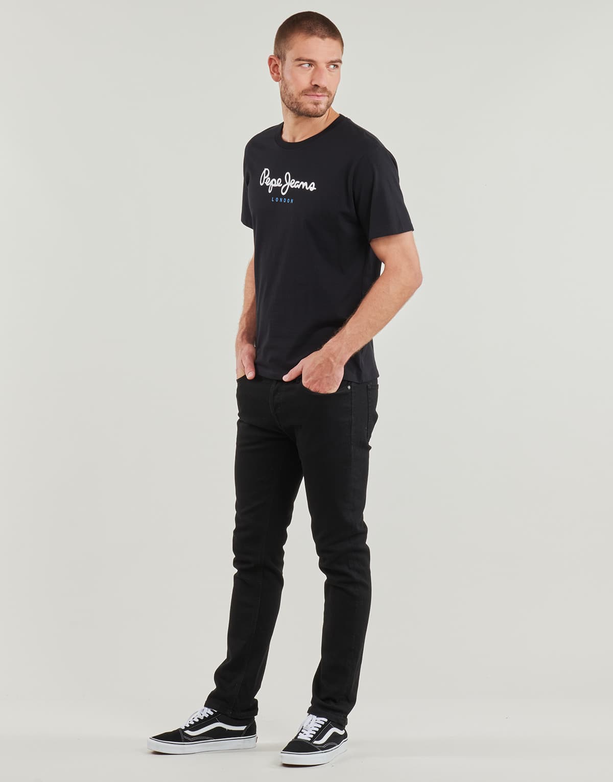 Men's T-Shirts Pepe Jeans Black