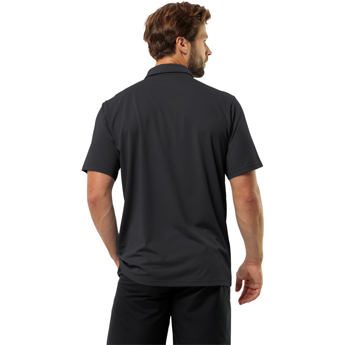 Men's Polo Shirts Jack Wolfskin Black