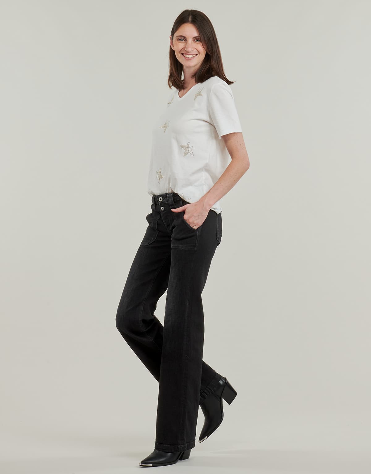 Women's Jeans Le Temps des Cerises Black