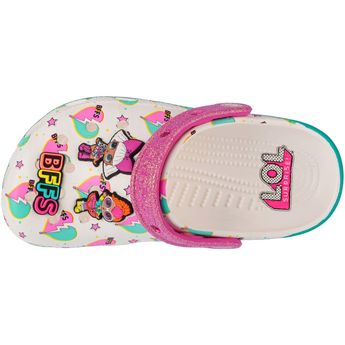Girls' House Slippers Crocs White