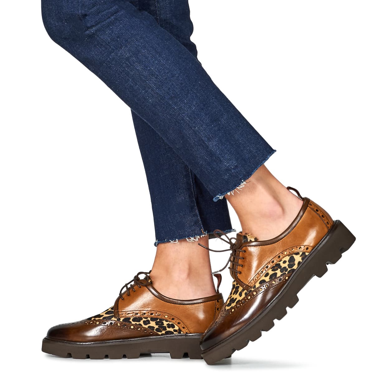 Women's Derby Shoes Melvin & Hamilton Brown