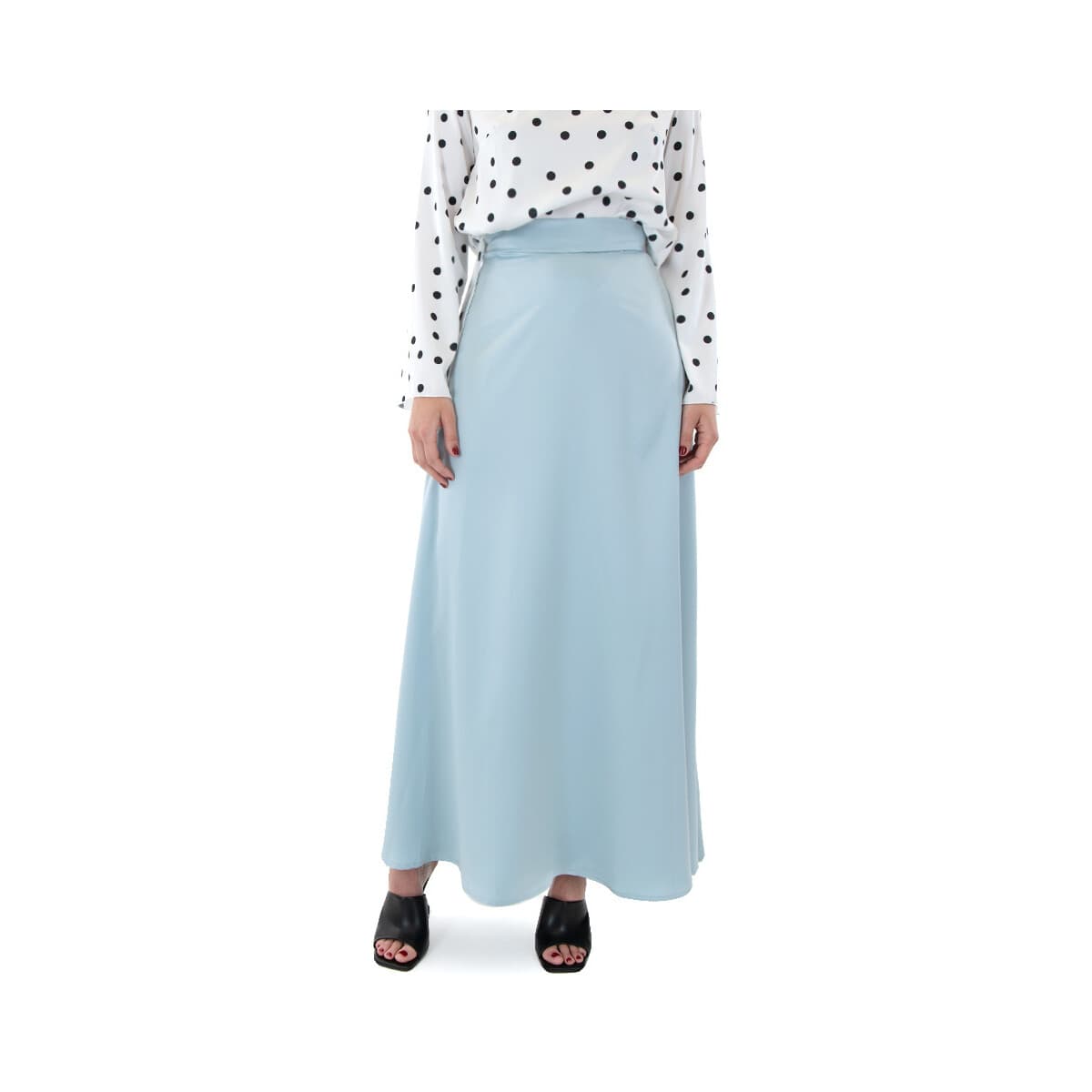 Μακρυές φούστες My T Wearables SATIN MAXI SKIRT WOMEN