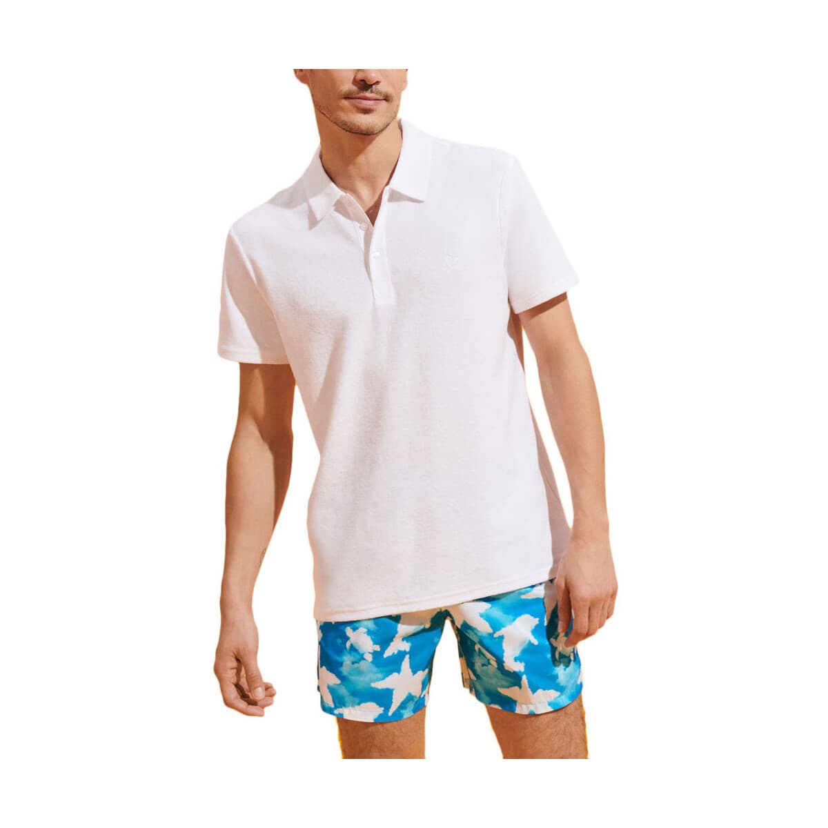 Πόλο με κοντά μανίκια Vilebrequin PHOENIX SOLID POLO T-SHIRT MEN