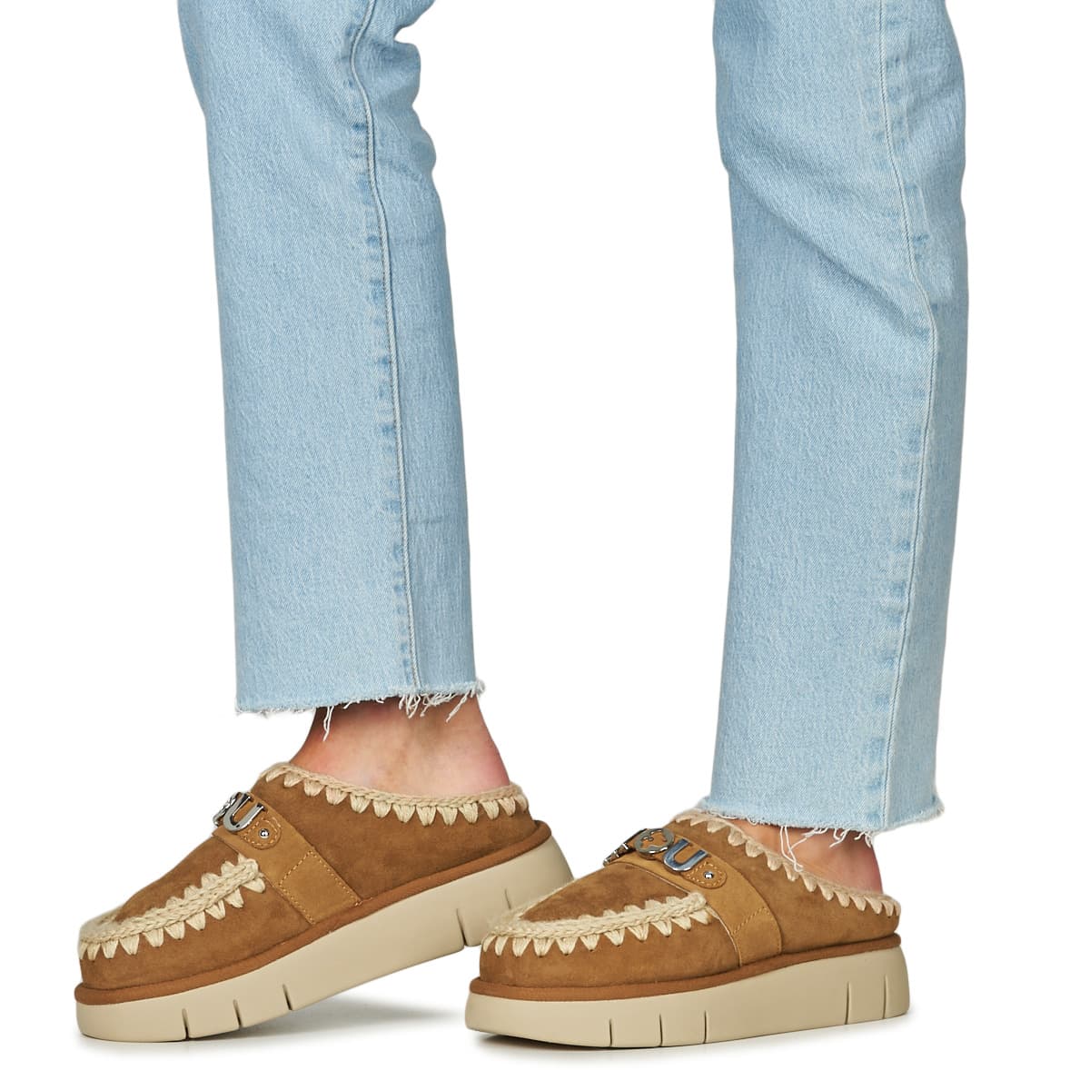 Women's Mules Mou Brown