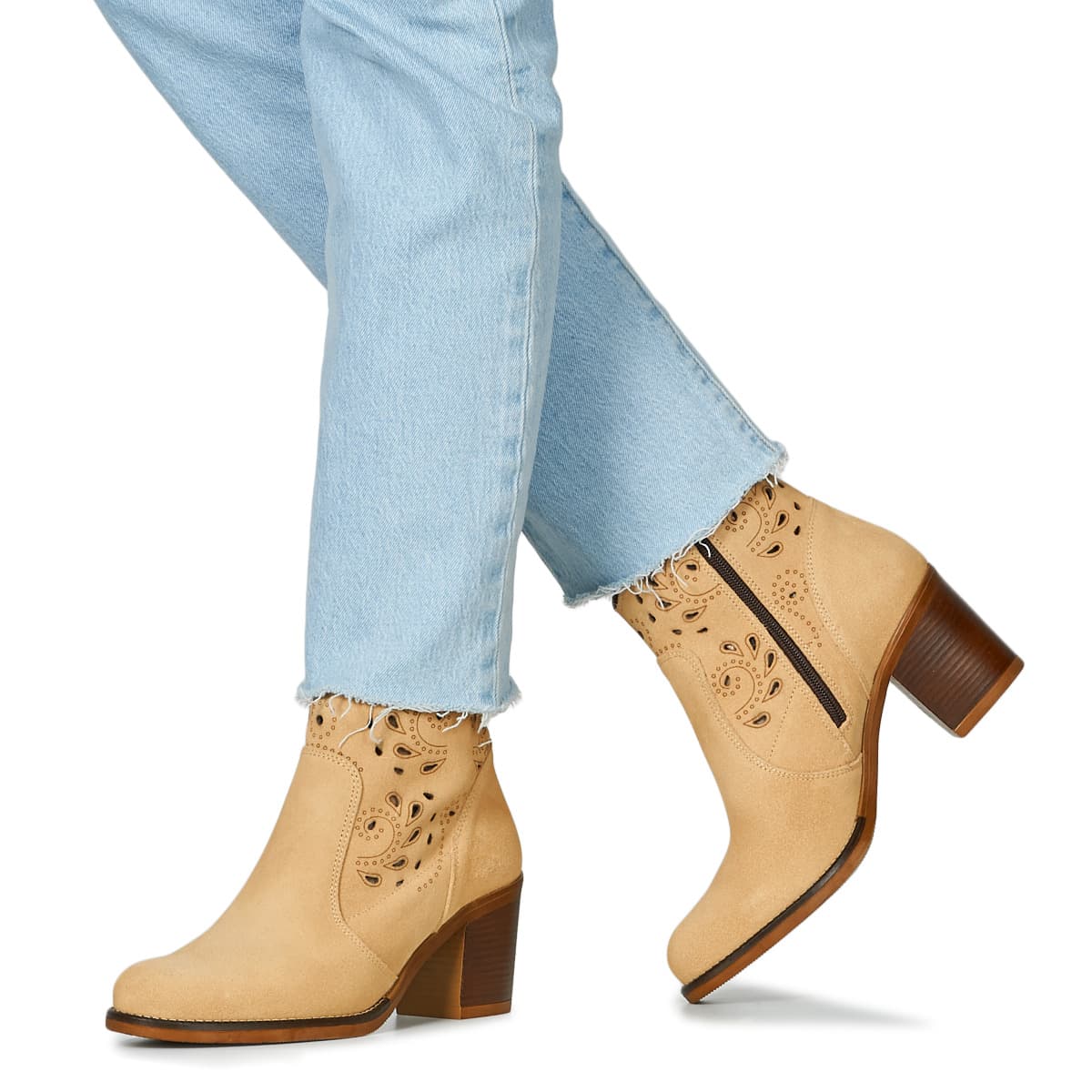 Women's Ankle Boots YOKONO Beige
