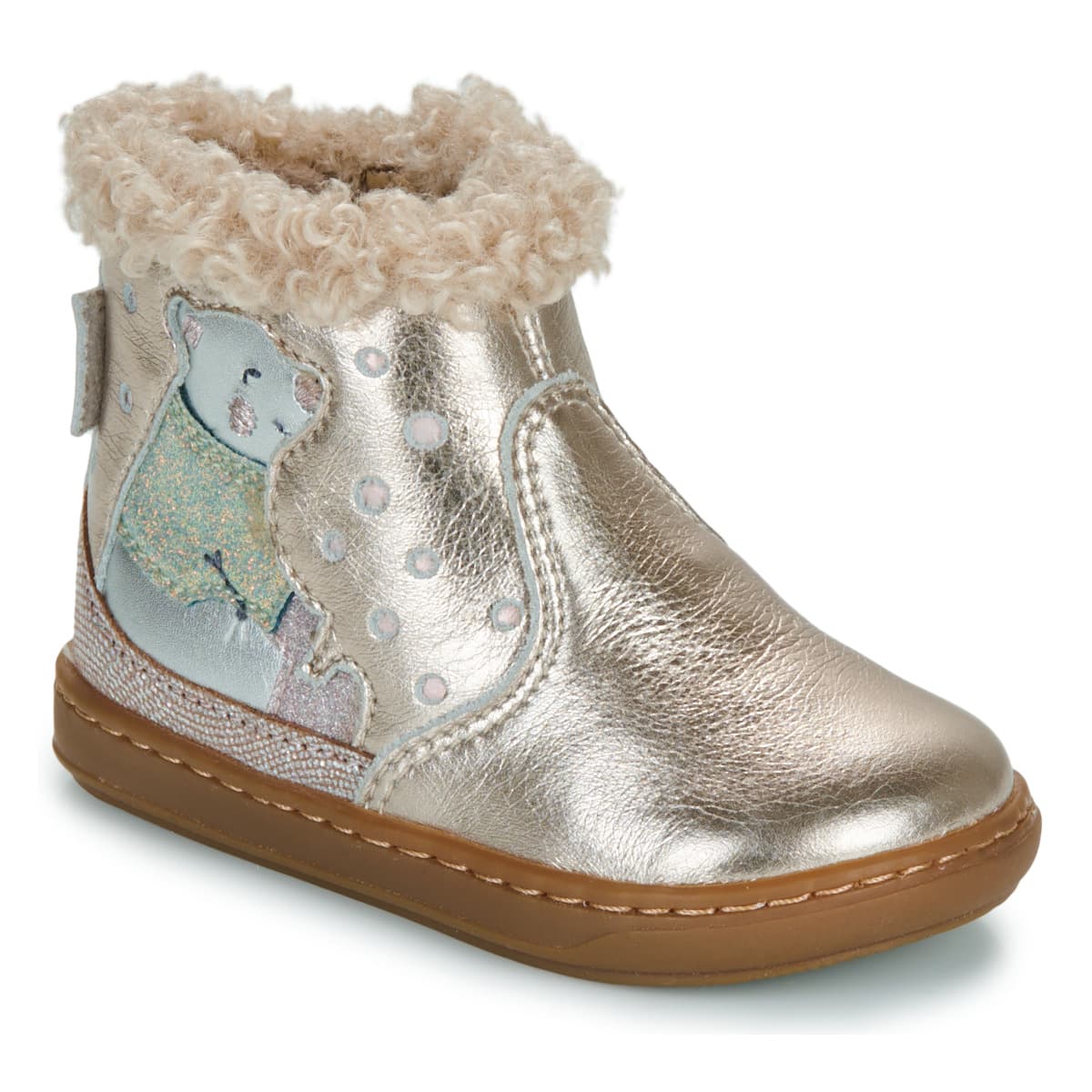 Girls' Boots Shoo Pom Gold