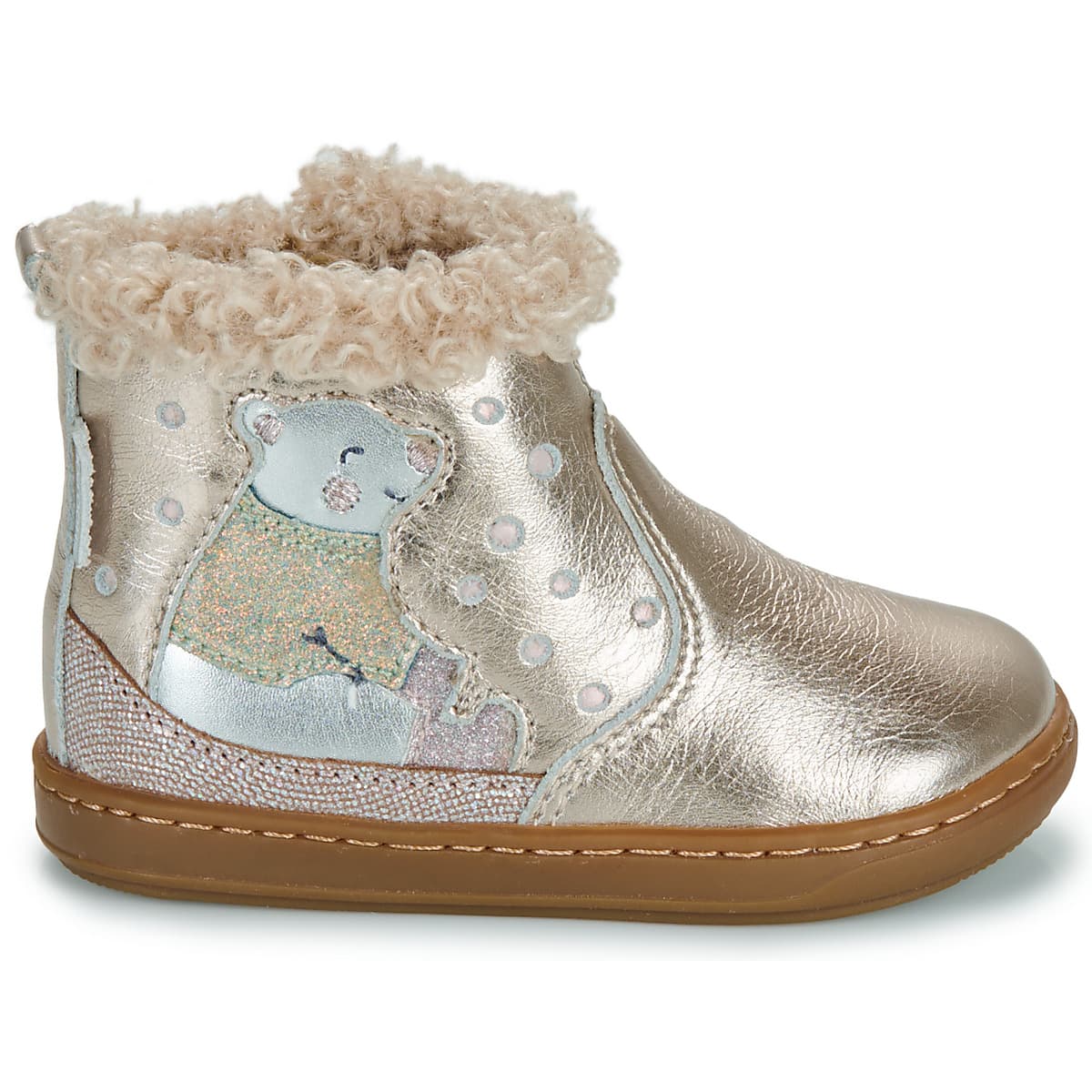 Girls' Boots Shoo Pom Gold