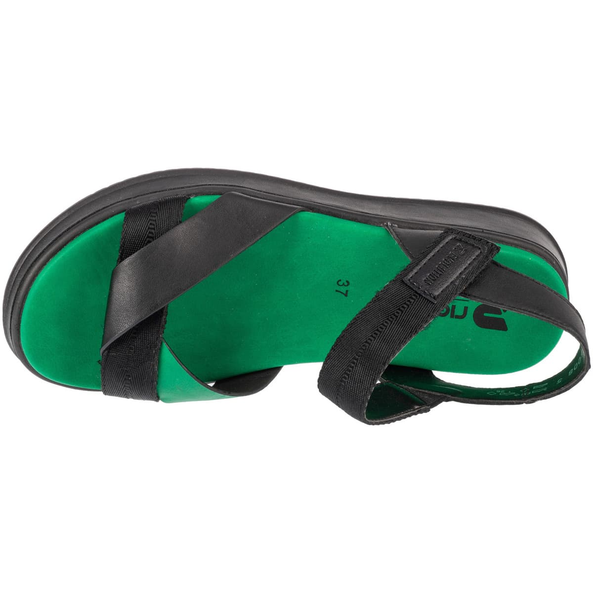 Women's Sports Sandals Rieker Black