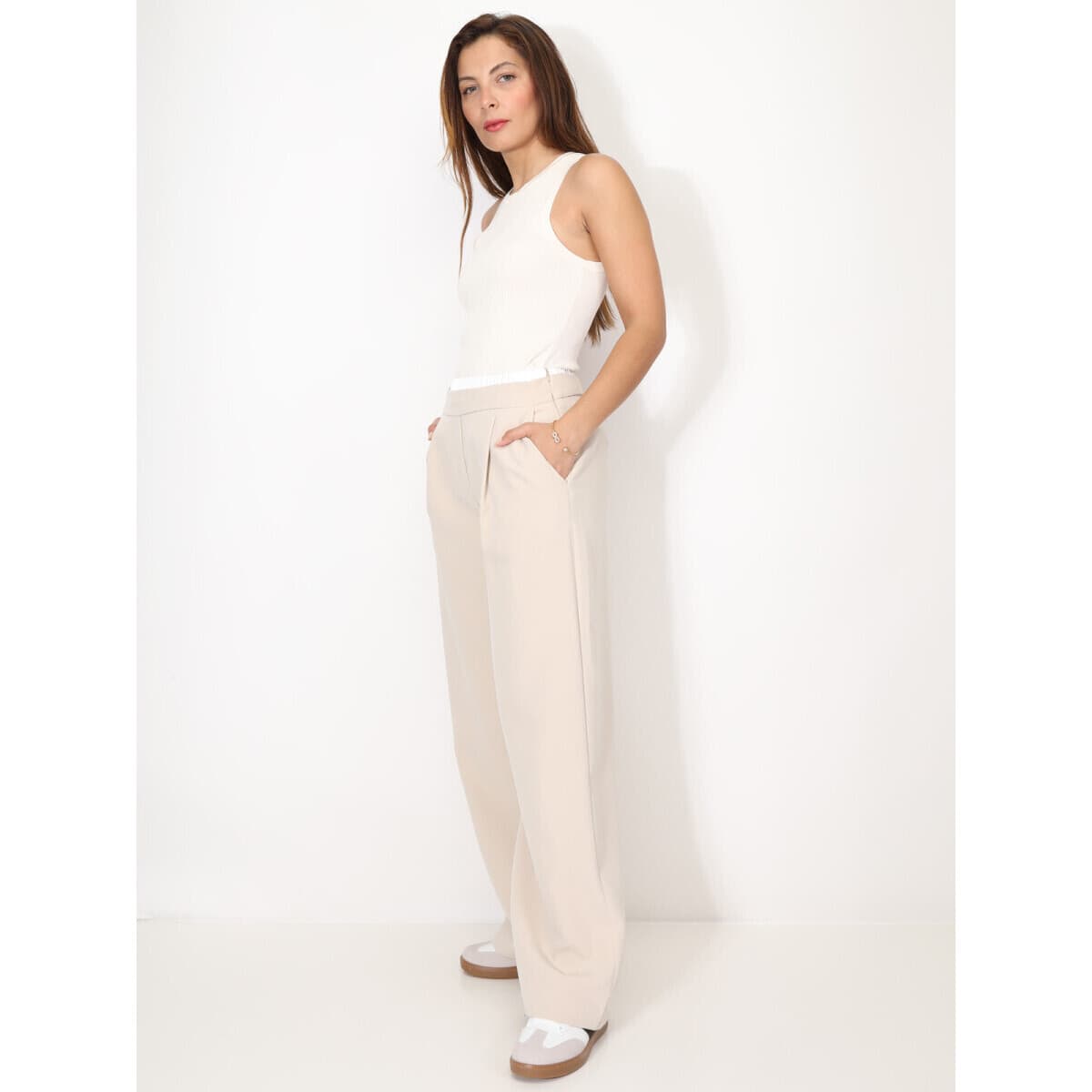 Women's Pants La Modeuse Beige