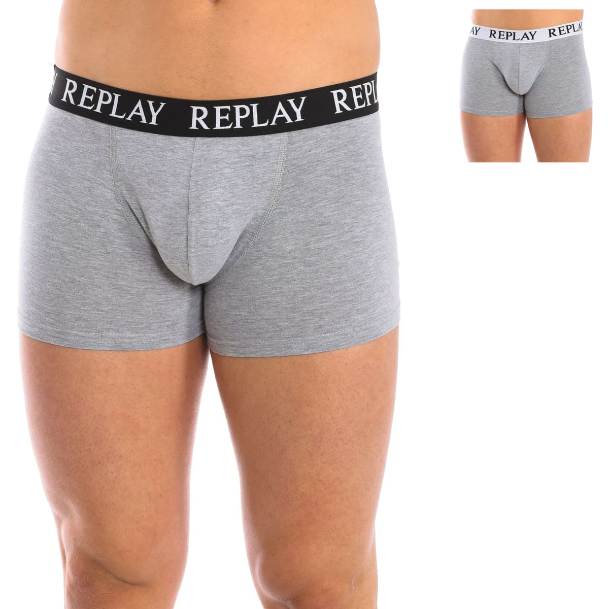 Men's Boxer Briefs Replay Gray