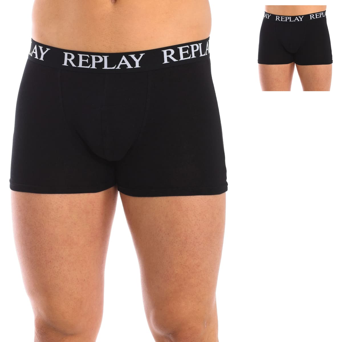 Men's Boxer Briefs Replay Black