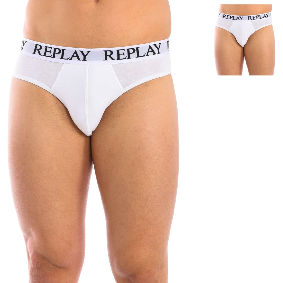 Men's Boxer Briefs Replay White