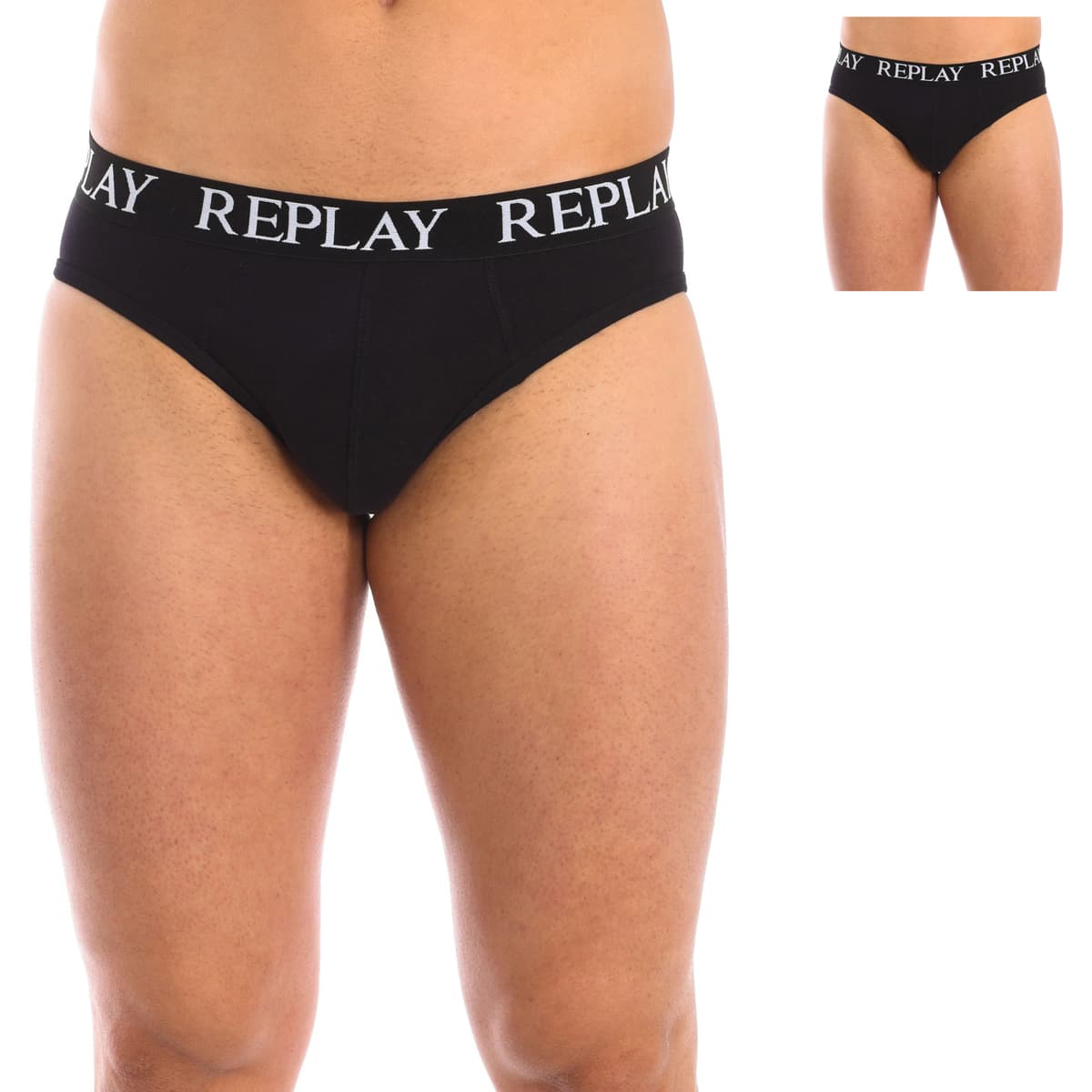 Men's Boxer Briefs Replay Black
