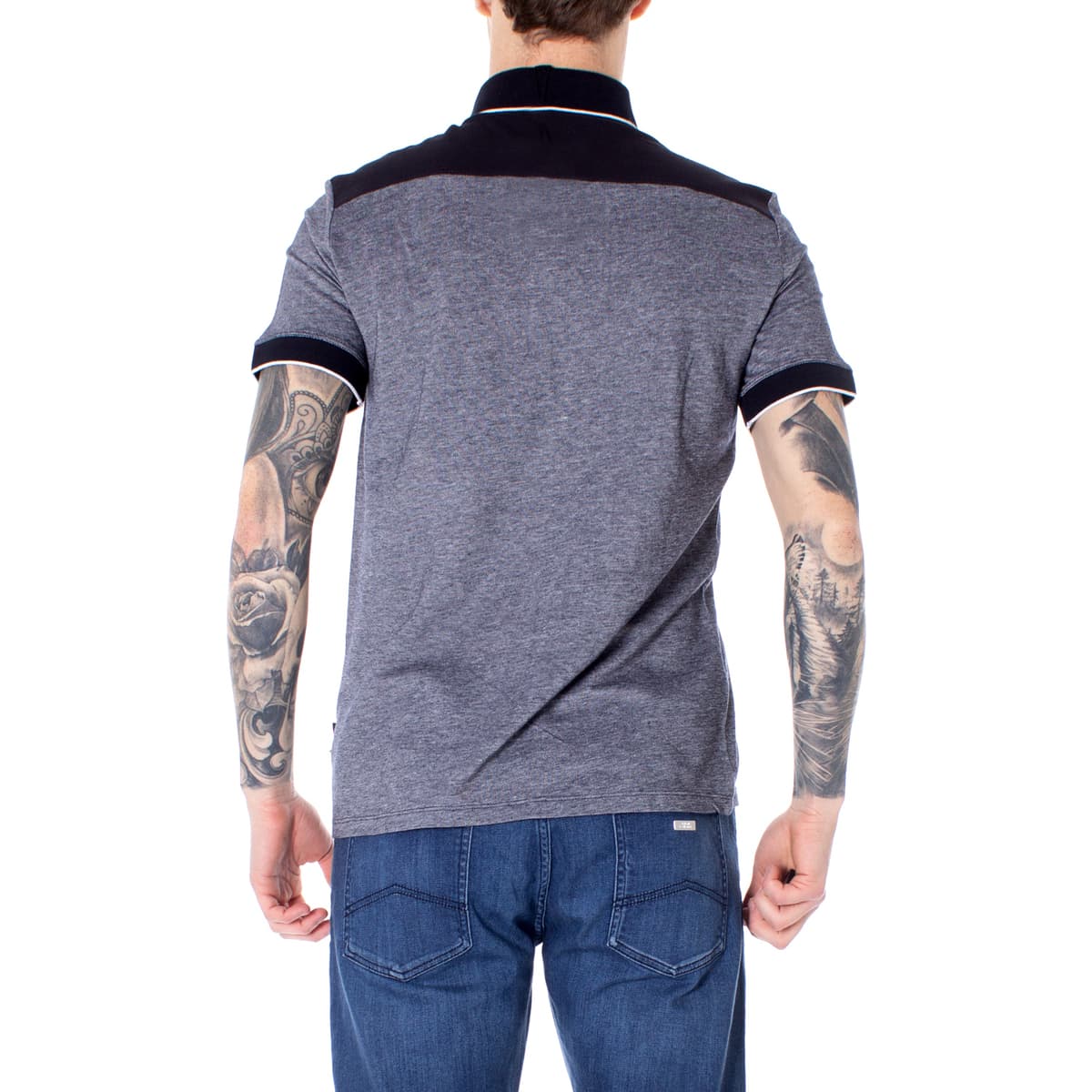 Men's Polo Shirts EAX Blue