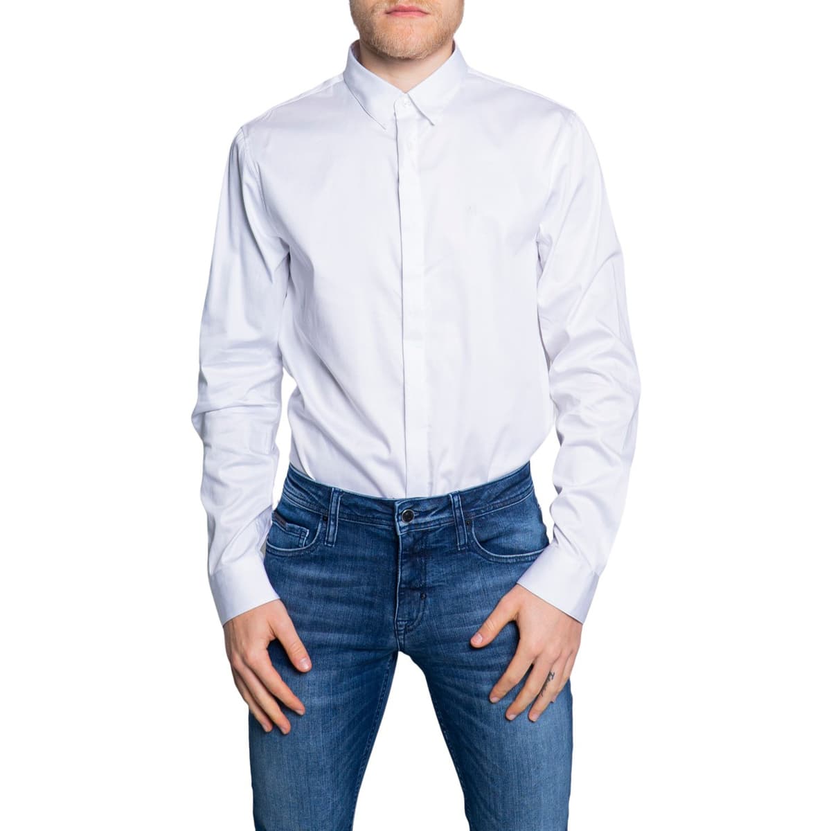 Men's Shirts EAX White