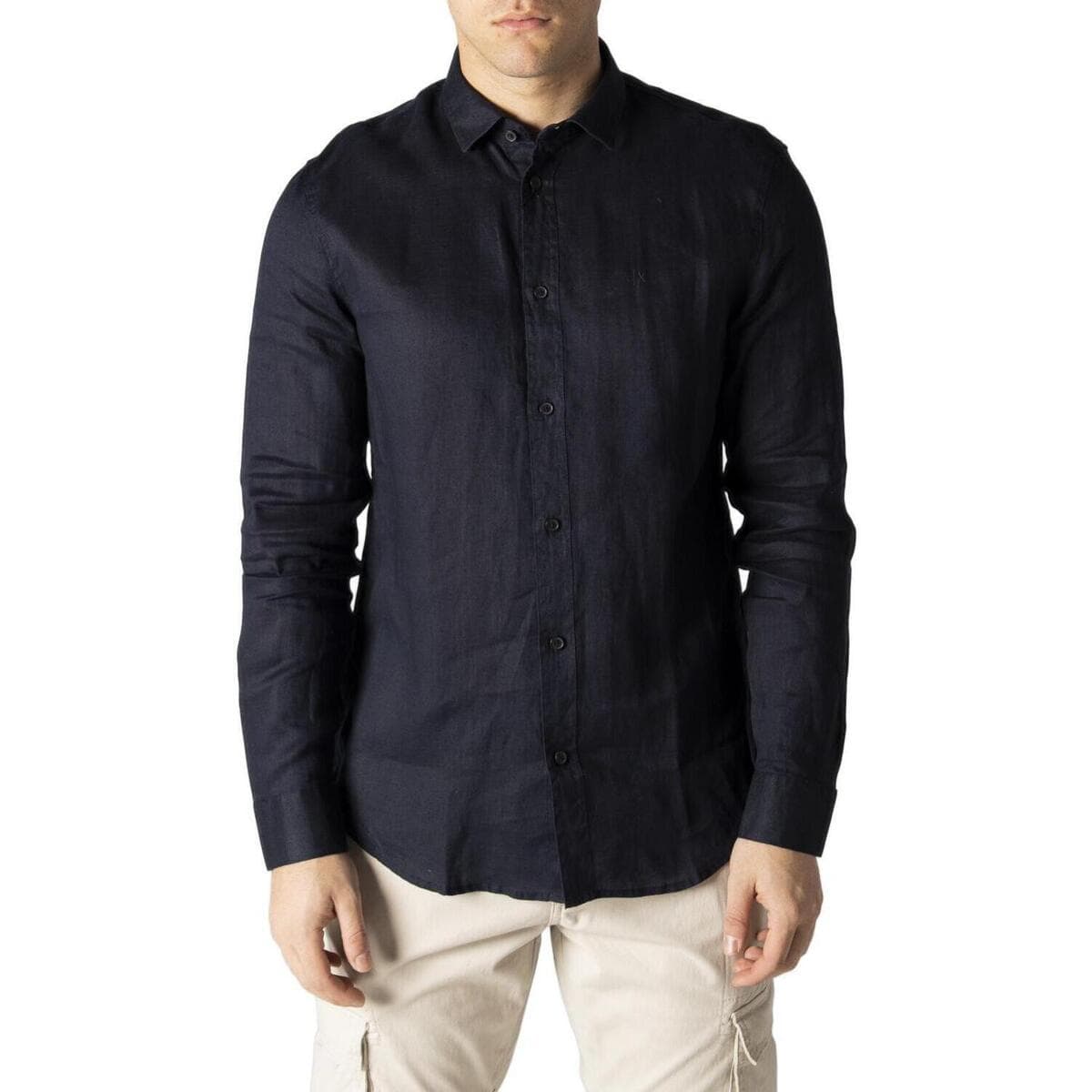 Men's Shirts EAX Blue