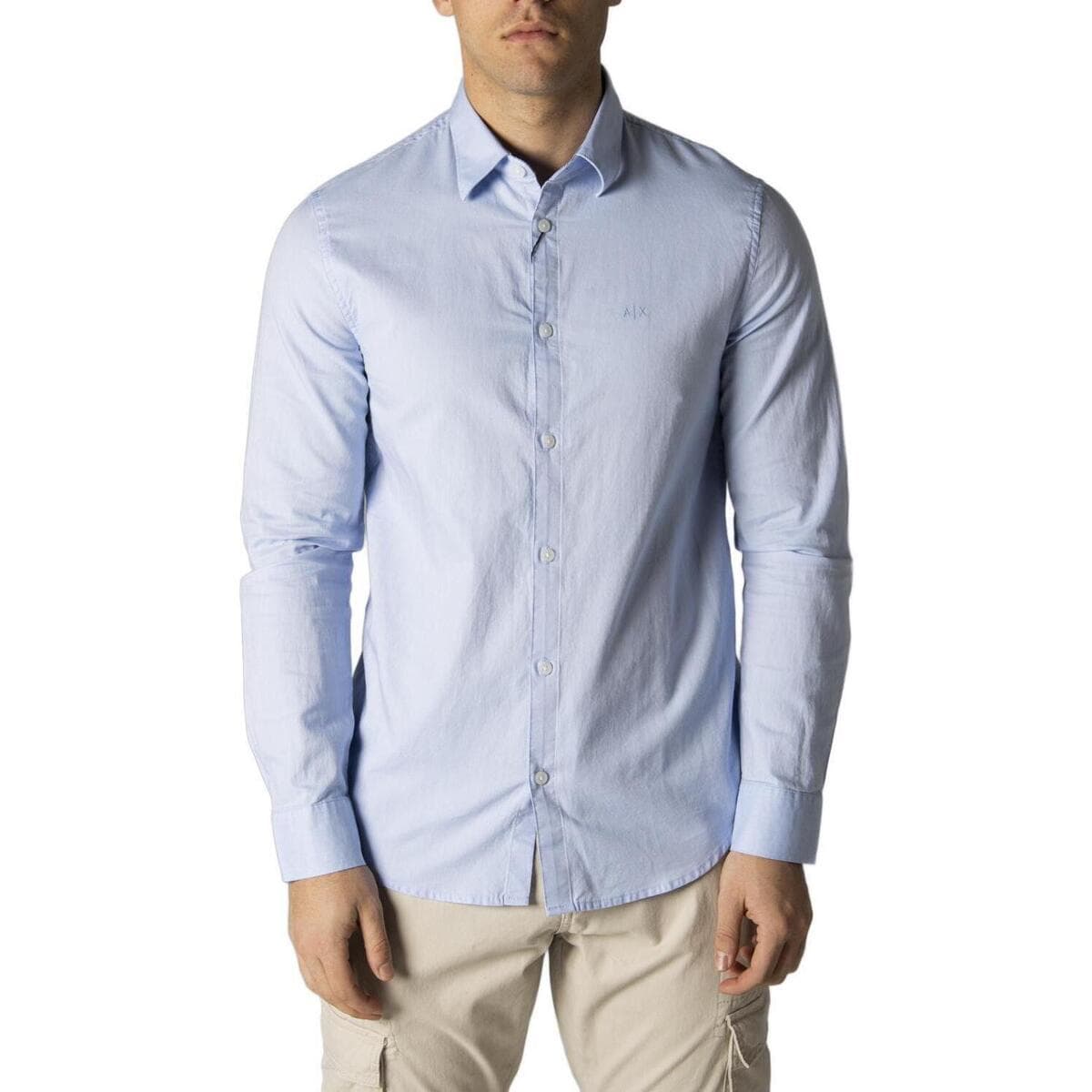 Men's Shirts EAX Blue