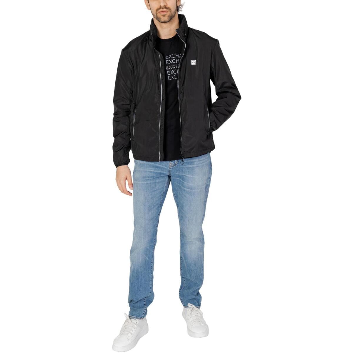 Men's Blazers EAX Black