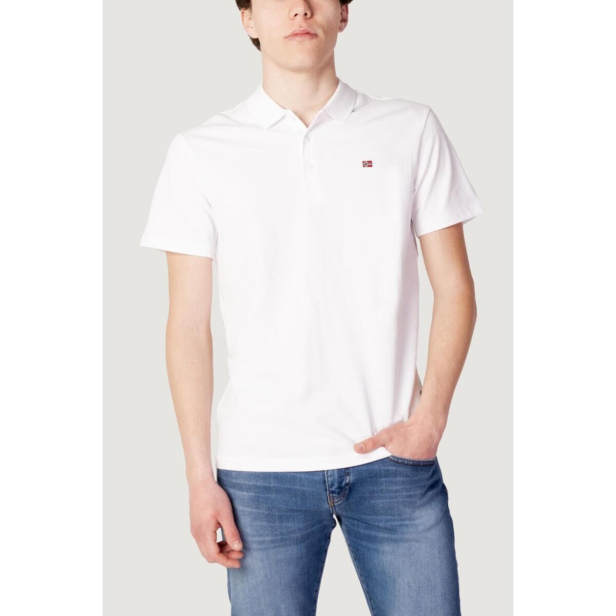 Men's Polo Shirts Napapijri White
