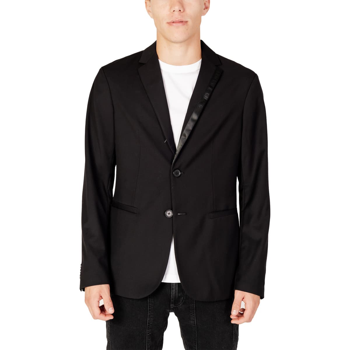 Men's Blazers EAX Black