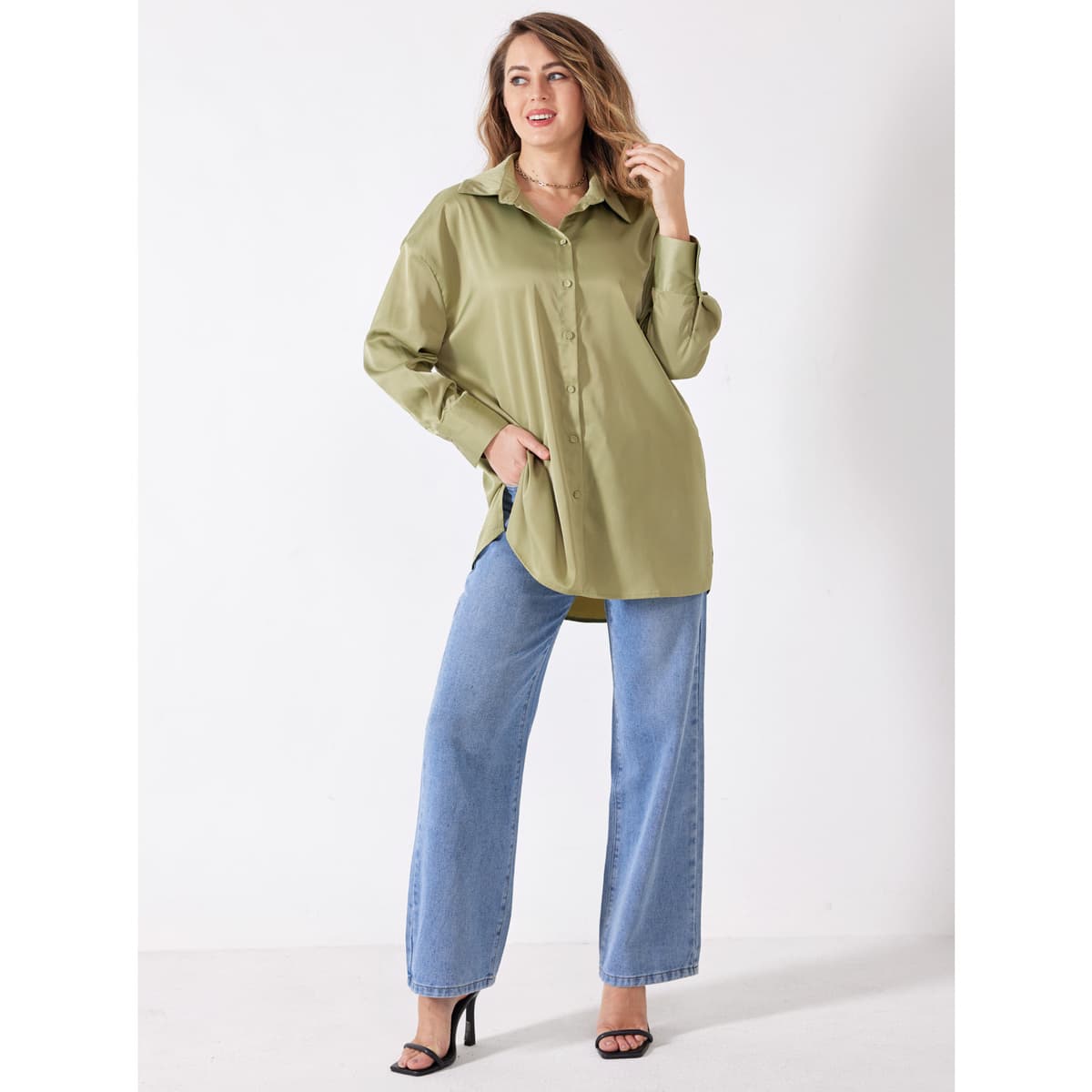 Women's Shirts La Modeuse Green