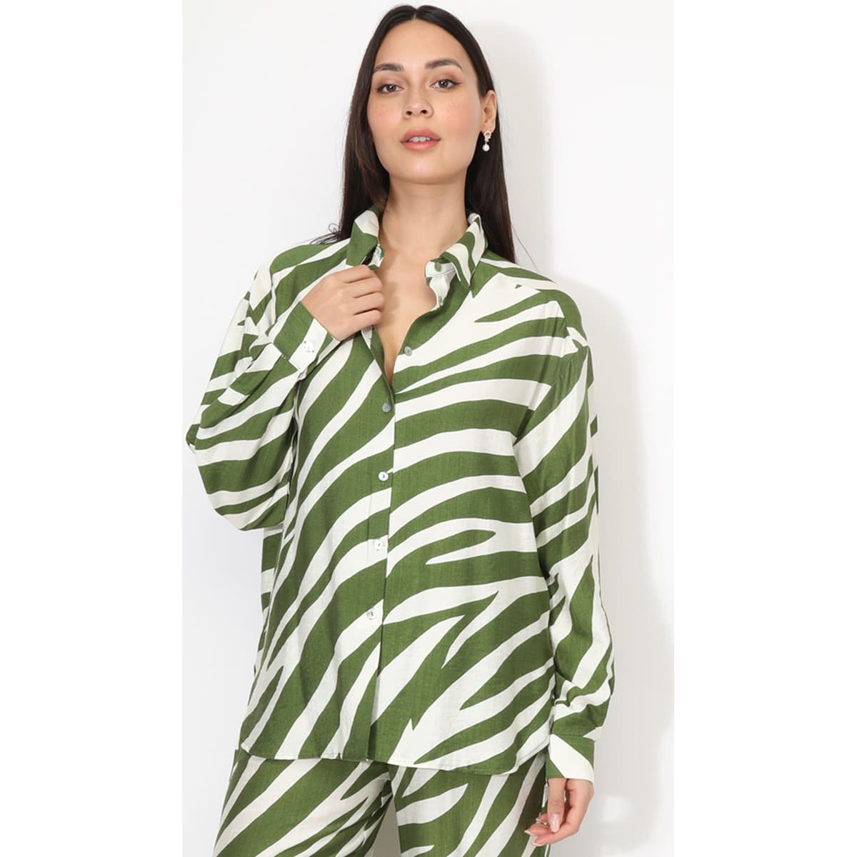 Women's Shirts La Modeuse Green