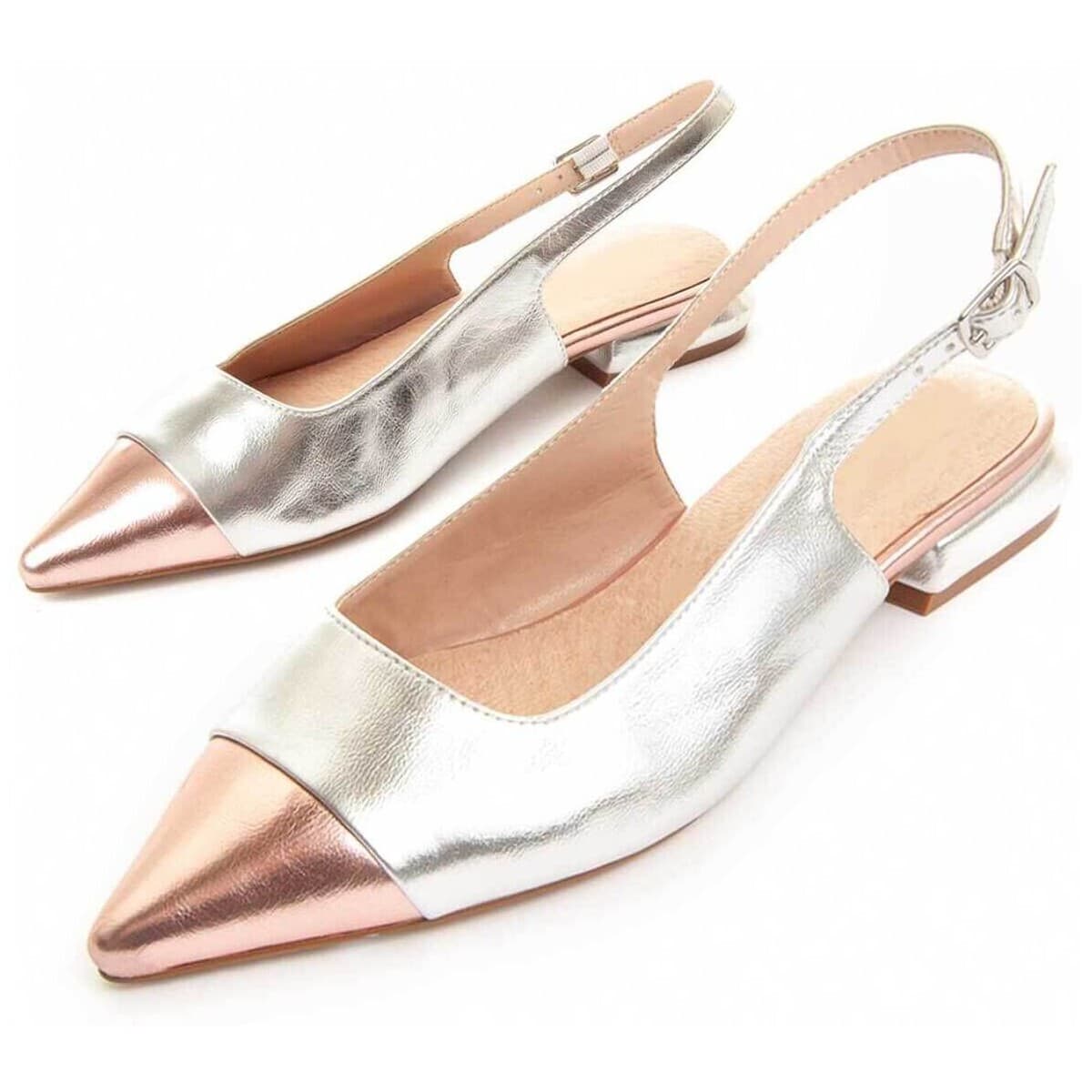 Women's Ballet Flats Montevita Silver