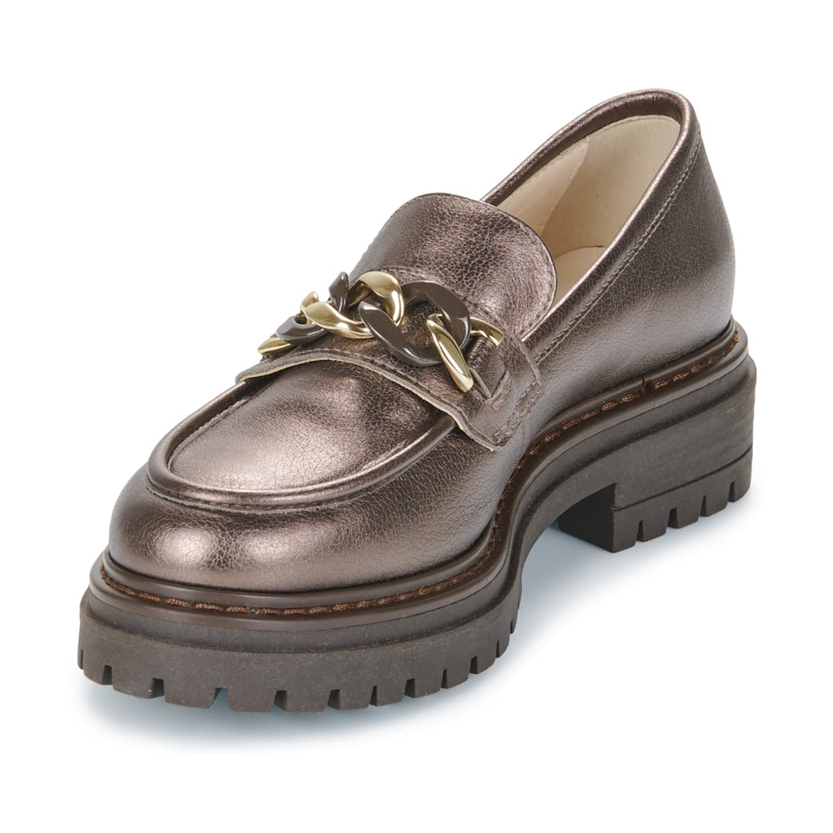 Women's Loafers NeroGiardini Gold